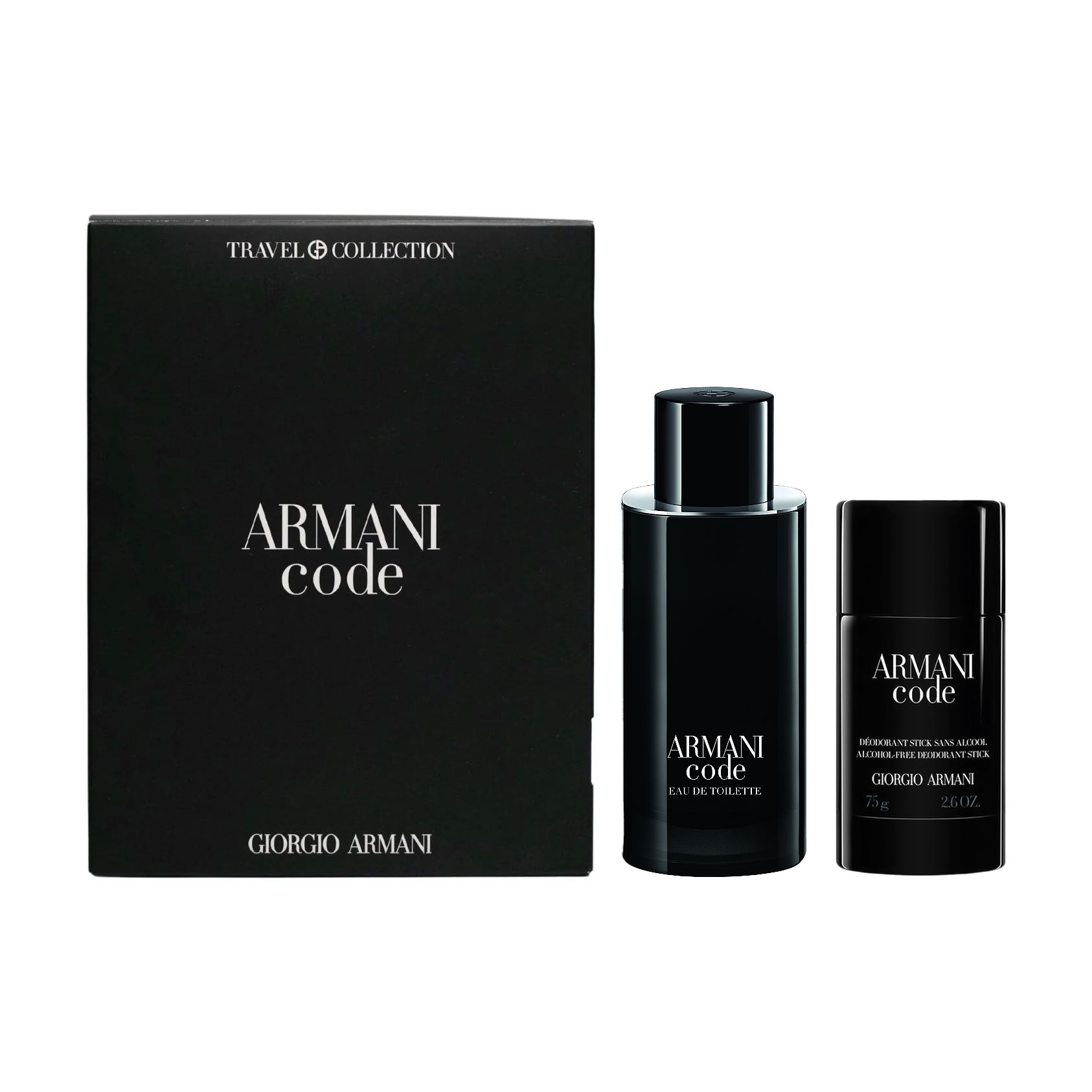 Парфумований набір чоловічий Giorgio Armani Black Code (туалетна вода, 125 мл + дезодорант, 75 мл)