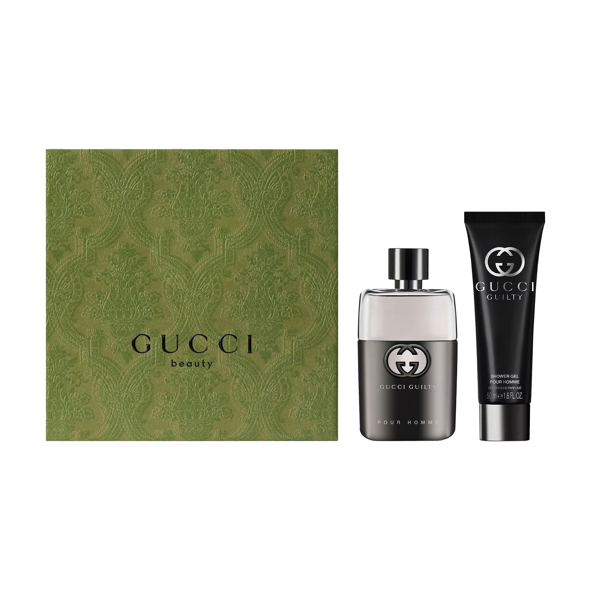 Парфумований набір чоловічий Gucci Guilty Pour Homme (гель для душу, 50 мл + парфумована вода, 50 мл)