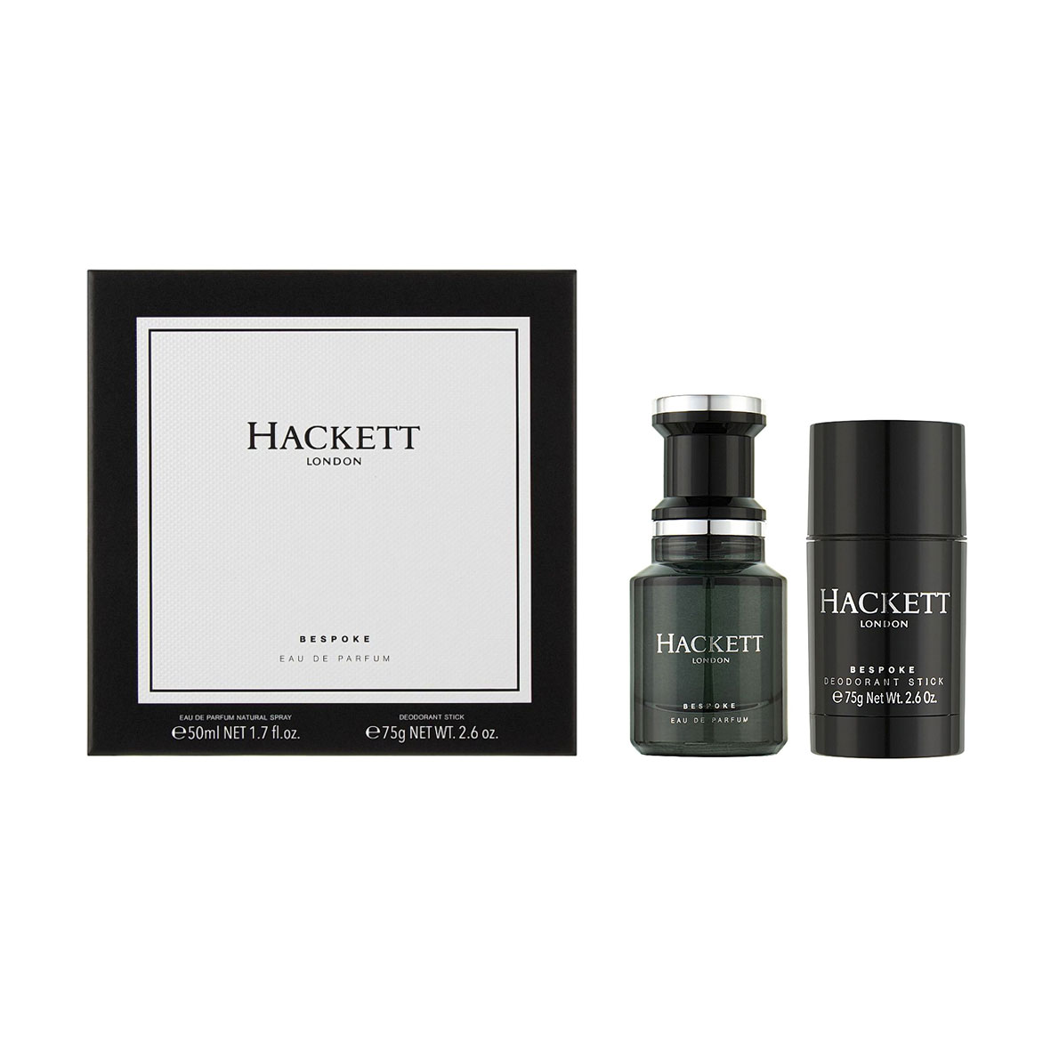 Парфумований набір чоловічий Hackett London Bespoke (парфумована вода, 50 мл + дезодорант-стік, 75 г)