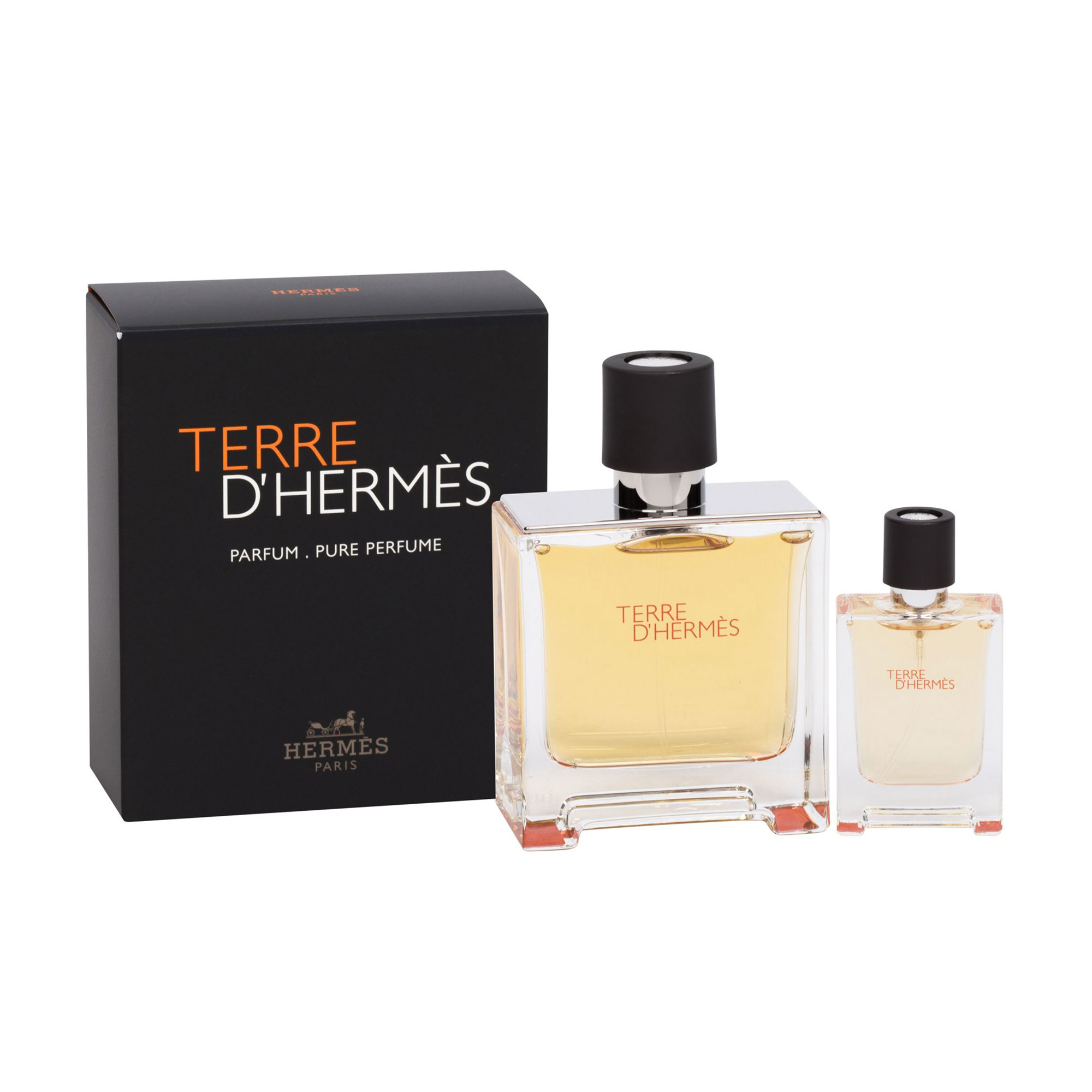 Парфумований набір чоловічий Hermes Terre d'Hermes (парфумована вода, 75 мл + парфумована вода, 12.5 мл)