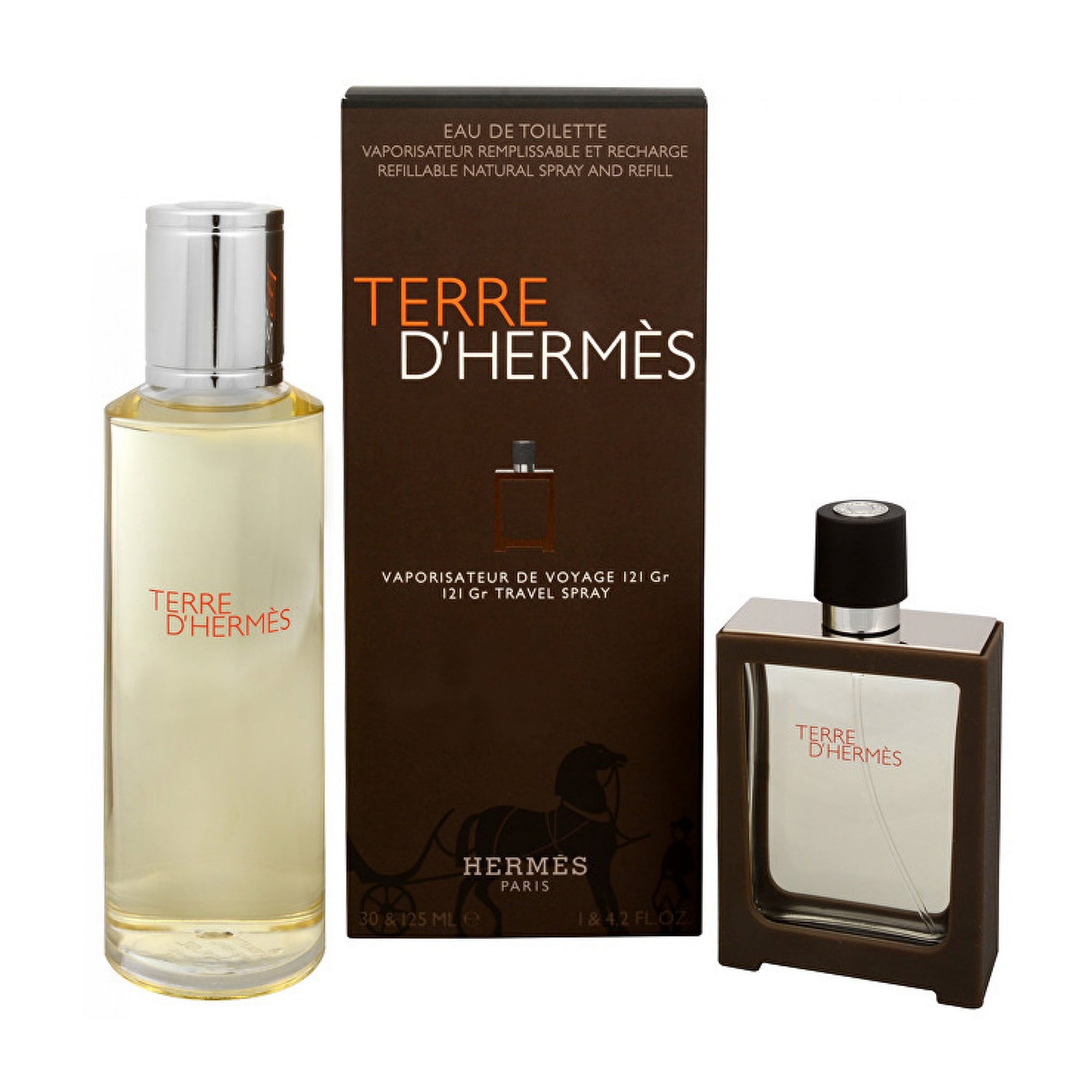 Парфумований набір чоловічий Hermes Terre d'Hermes (туалетна вода, 30 мл + туалетна вода, 125 мл)