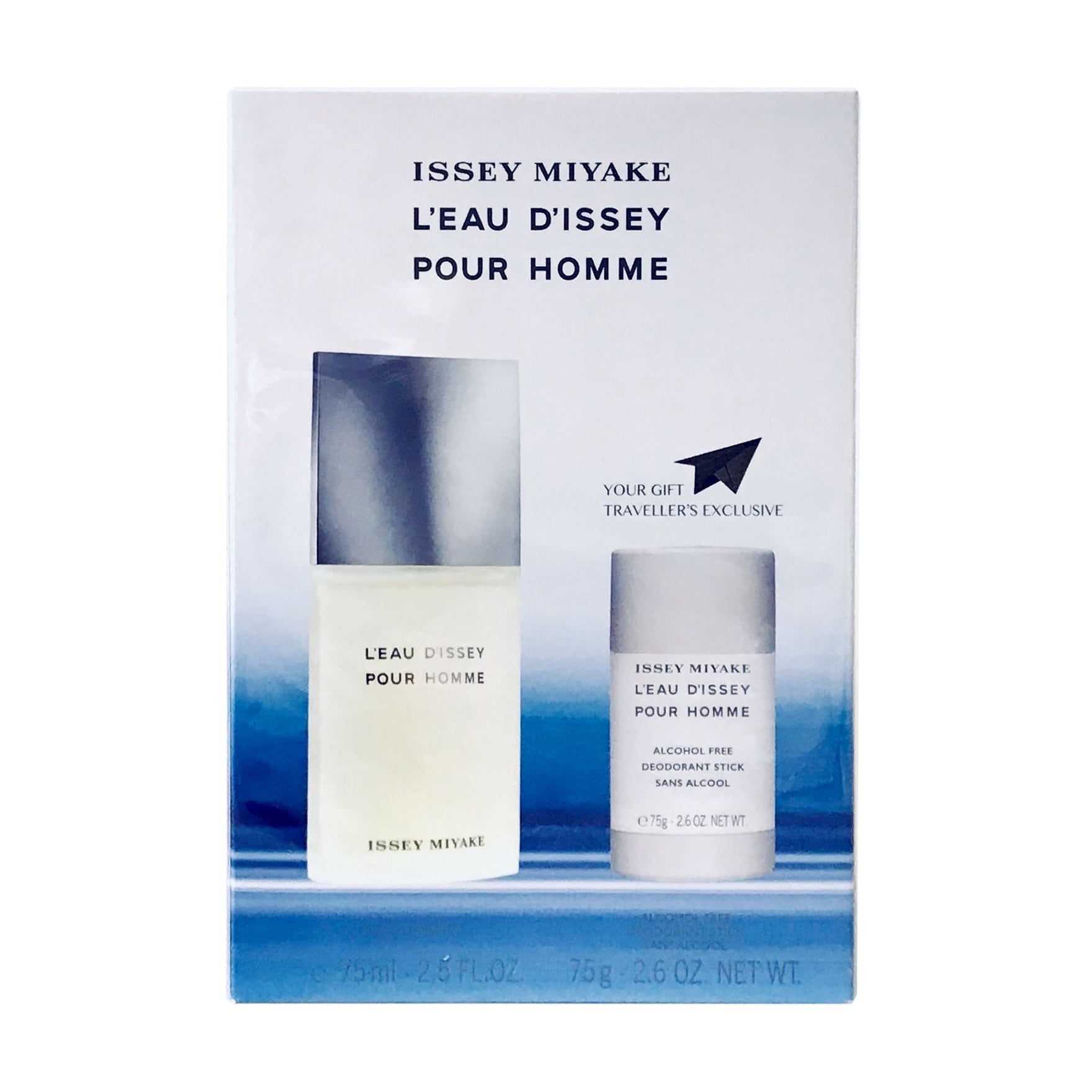 Парфумований набір чоловічий Issey Miyake L'Eau d'Issey Pour Homme (туалетна вода, 75 мл + дезодорант-стік, 75 г)