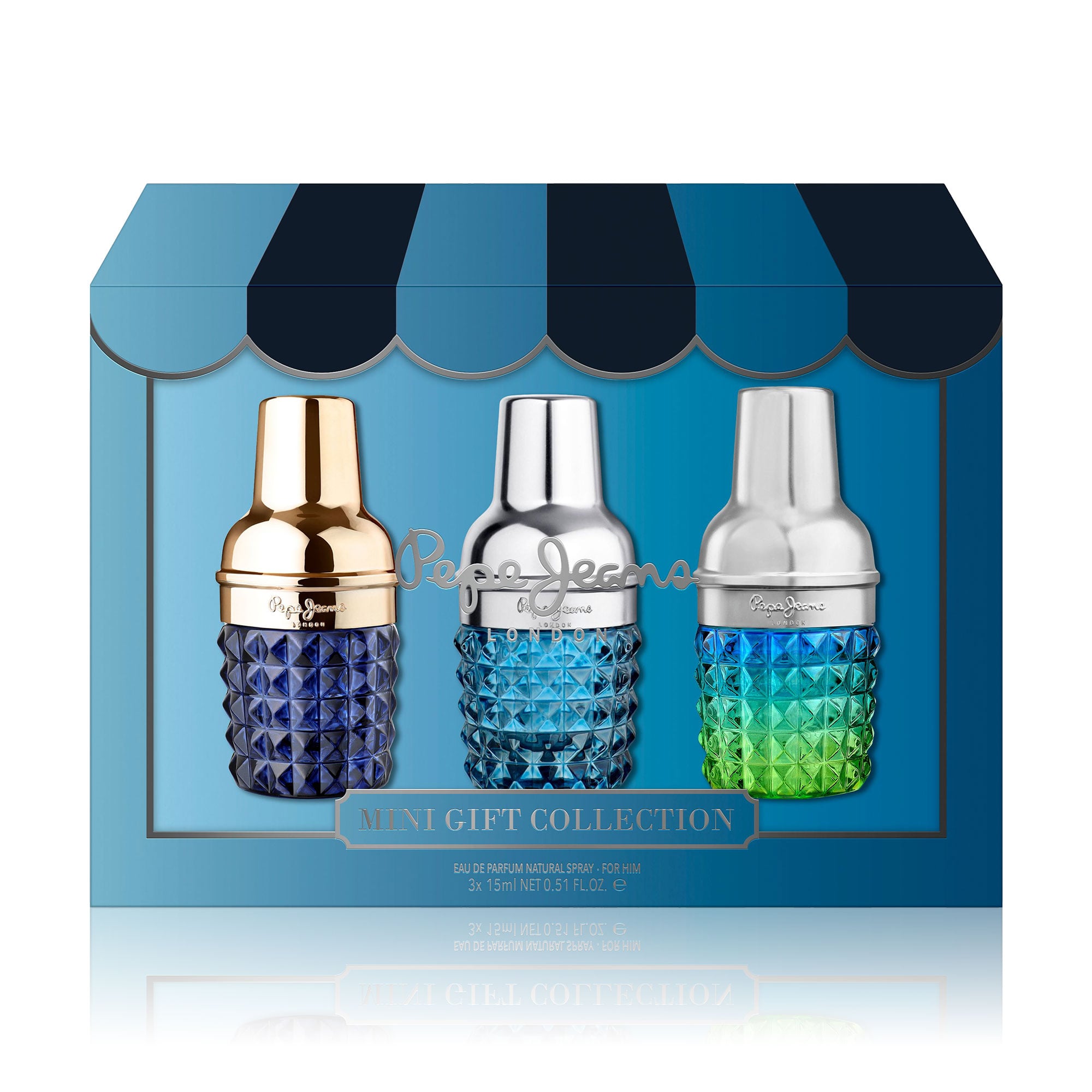Парфумований набір чоловічий Pepe Jeans (Life Is Now, 15 мл + Cocktail, 15 мл, + Celebrate, 15 мл)