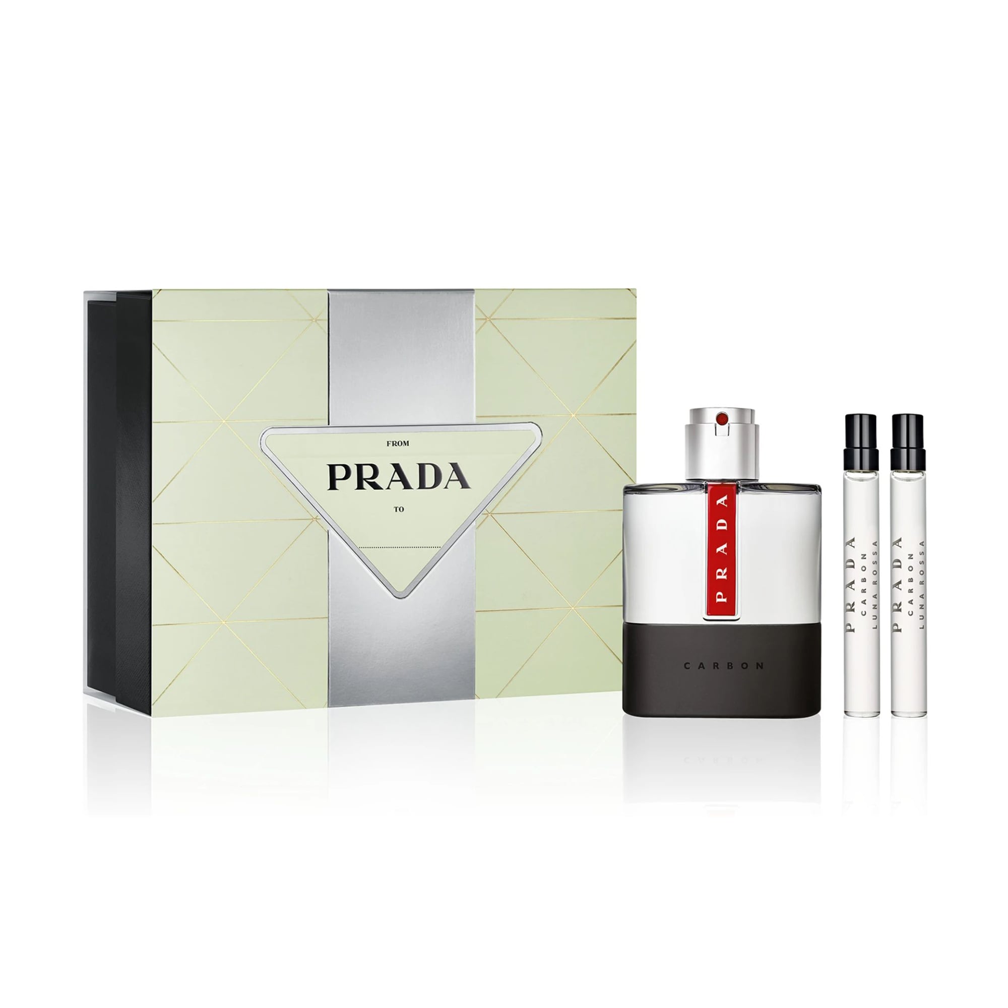 Парфумований набір чоловічий Prada Luna Rossa Carbon Set (туалетна вода, 100 мл + туалетна вода, 2*10 мл)