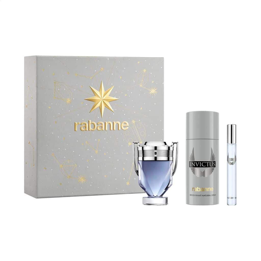 Парфумований набір чоловічий Rabanne Invictus (туалетна вода, 50 мл + дезодорант, 150 мл + туалетна вода, 10 мл)
