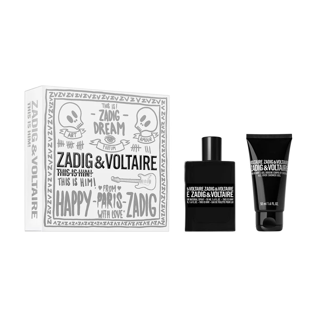 Парфумований набір чоловічий Zadig &amp; Voltaire This is Him! (туалетна вода, 50 мл + гель для душу, 50 мл)