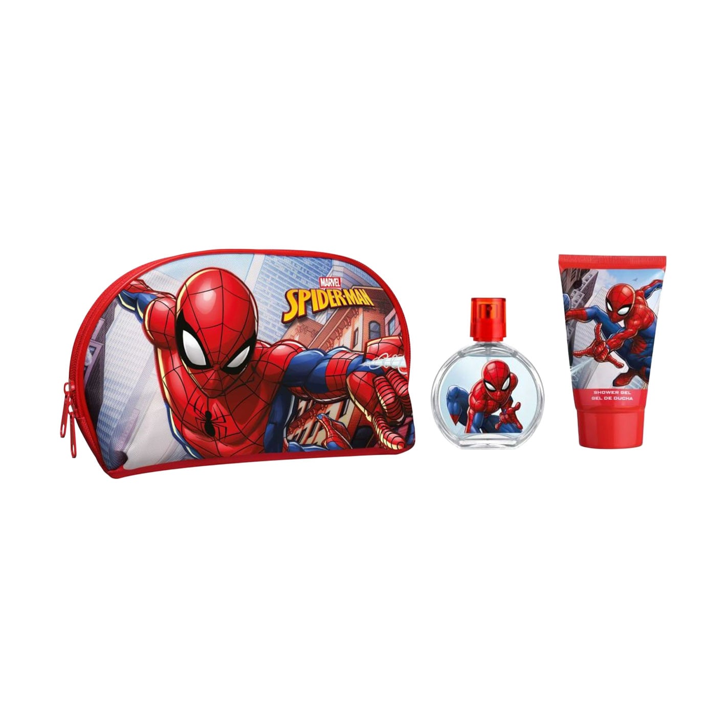 Парфумований набір для хлопчика Air-Val International Disney Spider-Man (туалетна вода, 50 мл + гель для душу, 100 мл + косметичка, 1 шт)