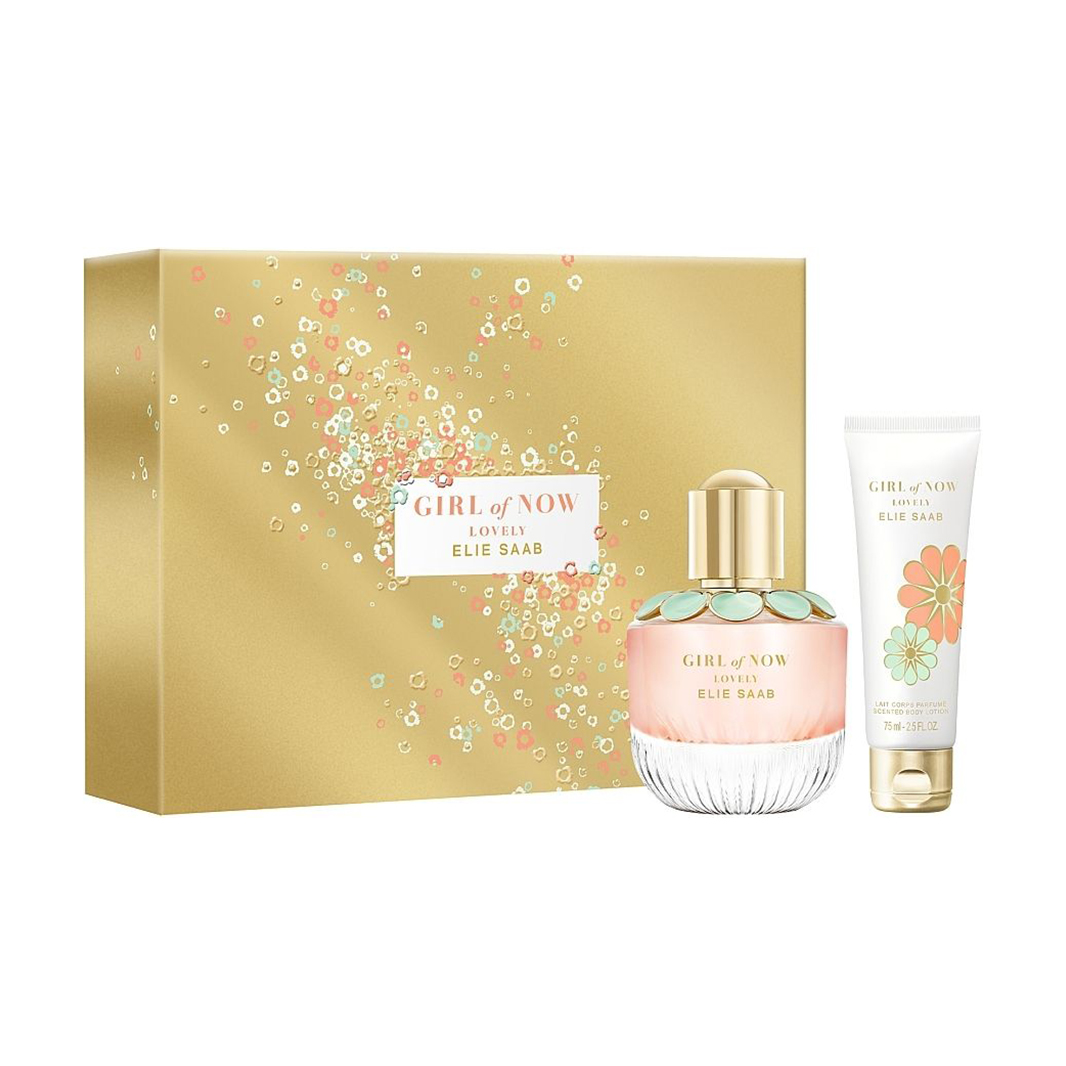 Парфумований набір Elie Saab Girl Of Now Lovely жіночий (парфумована вода, 50 мл + лосьйон для тіла, 75 мл)