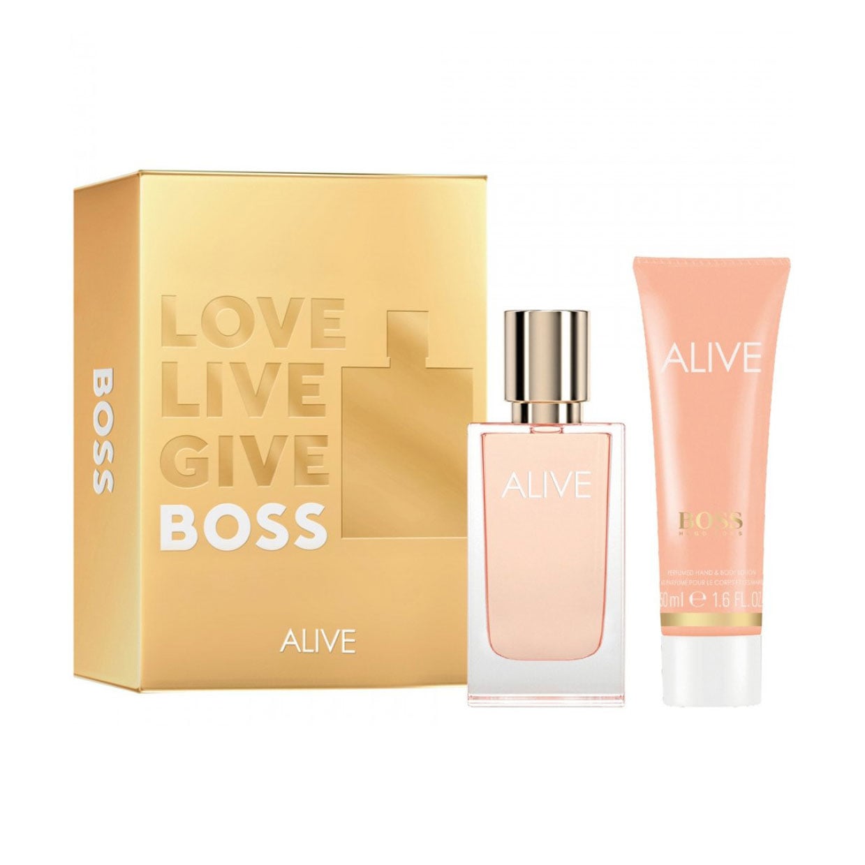 Парфумований набір Hugo Boss Alive жіночий (парфумована вода, 30 мл + лосьйон для тіла, 50 мл)