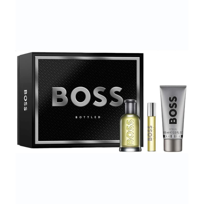 Парфумований набір Hugo Boss Boss Bottled чоловічий (туалетна вода, 100 мл + гель для душу, 100 мл + туалетна вода, 10 мл)