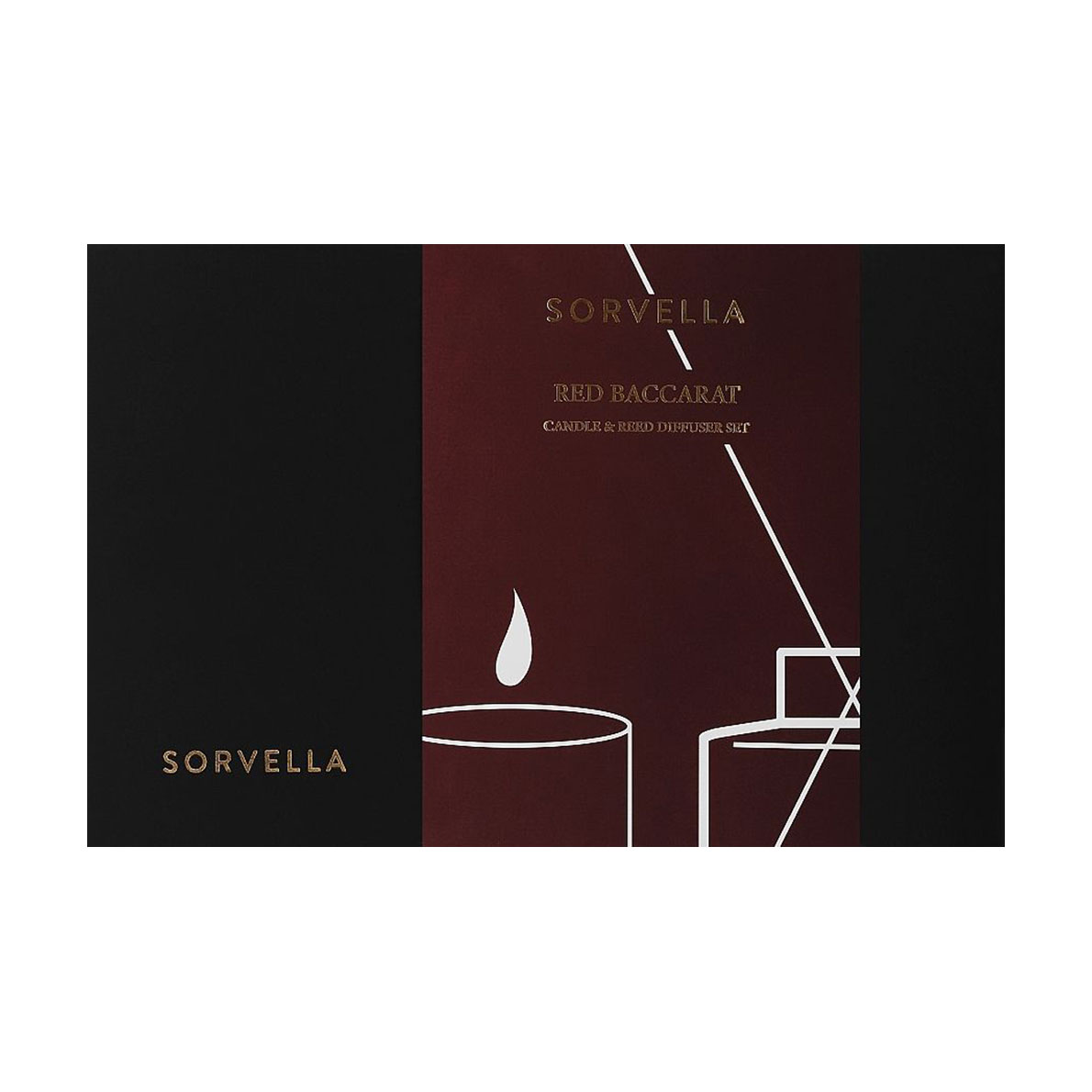 Парфумований набір Sorvella Perfume Red Baccarat (аромадифузор, 120 мл + парфумована свічка, 170 г)