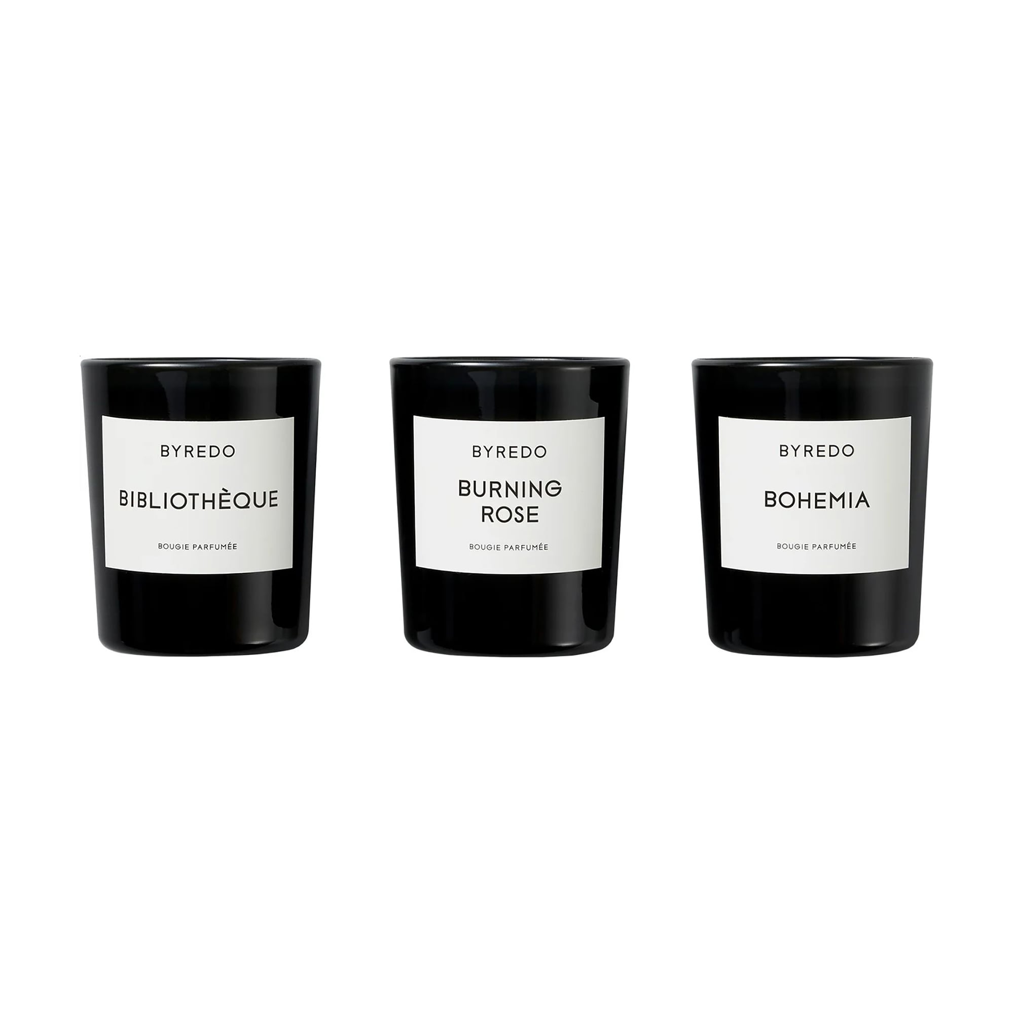 Парфумований набір свічок Byredo La Mini Selection Bois Candles Gift Set, 3*70 г