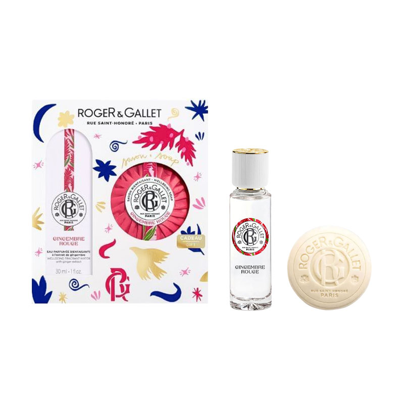 Парфумований набір унісекс Roger &amp; Gallet Gingembre Rouge (парфумована вода, 30 мл + тверде мило, 100 г)