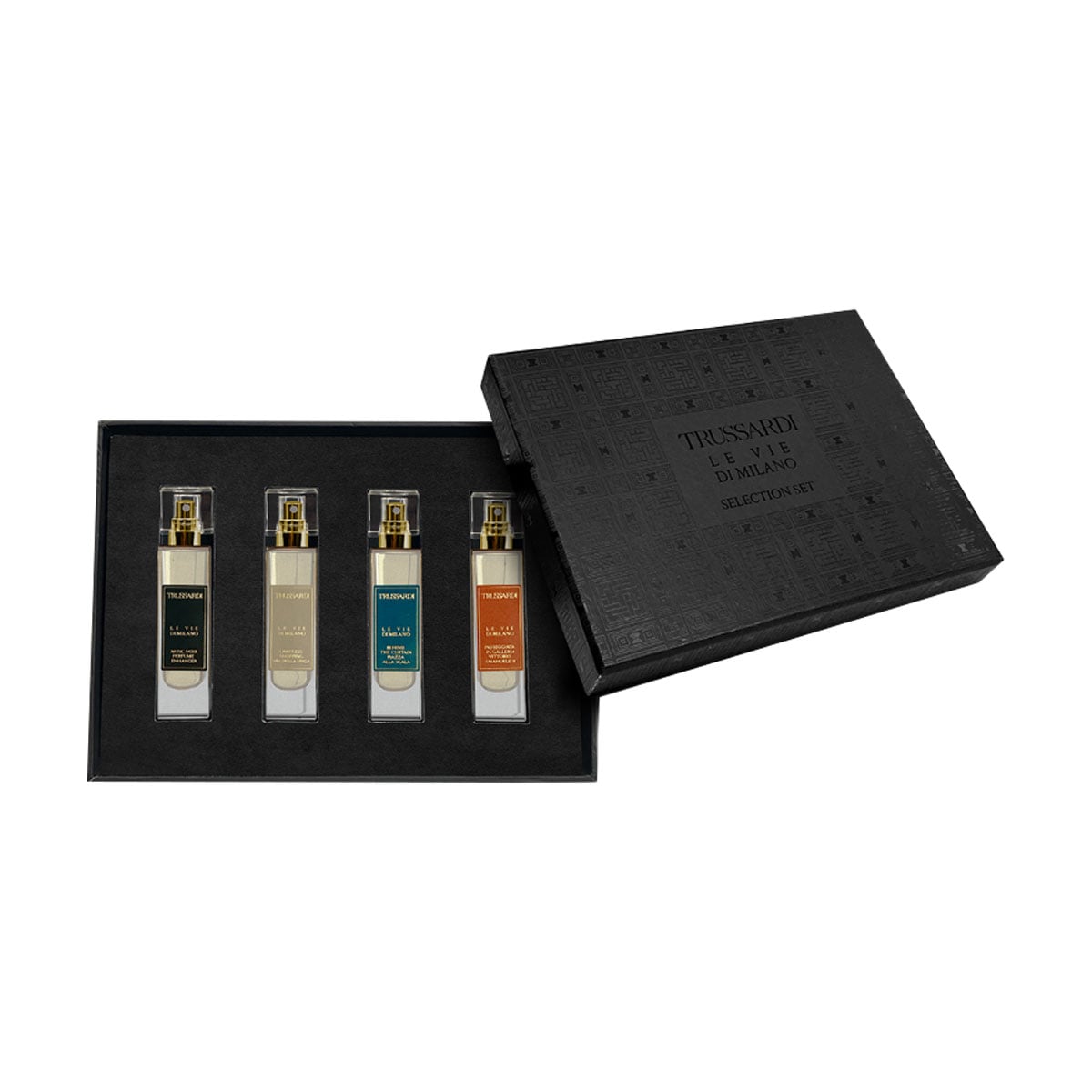 Парфумований набір унісекс Trussardi Le Vie Di Milano Selection Set (парфумована вода, 4*15 мл)