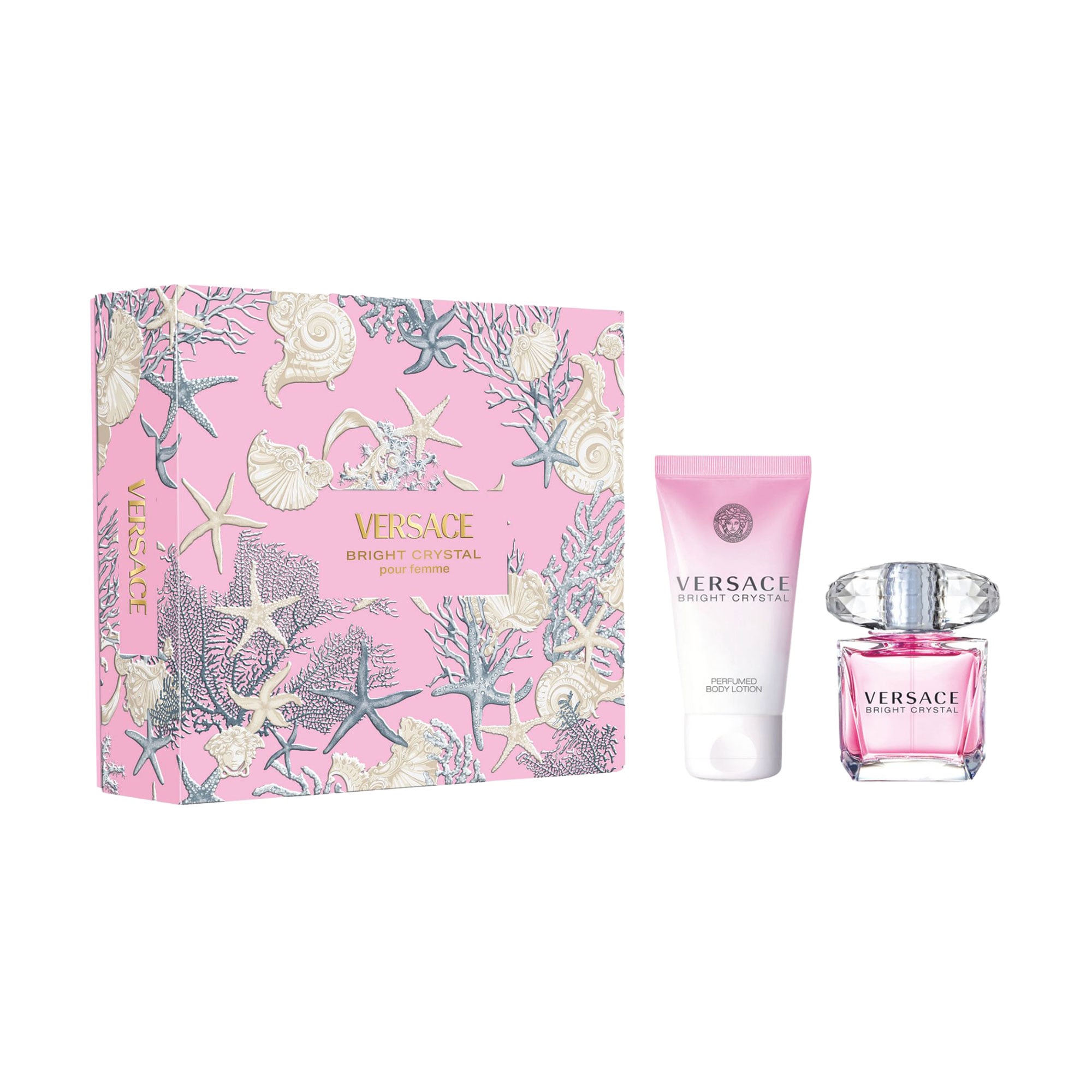 Парфумований набір Versace Bright Crystal Set жіночий (туалетна вода, 30 мл + лосьйон для тіла, 50 мл)