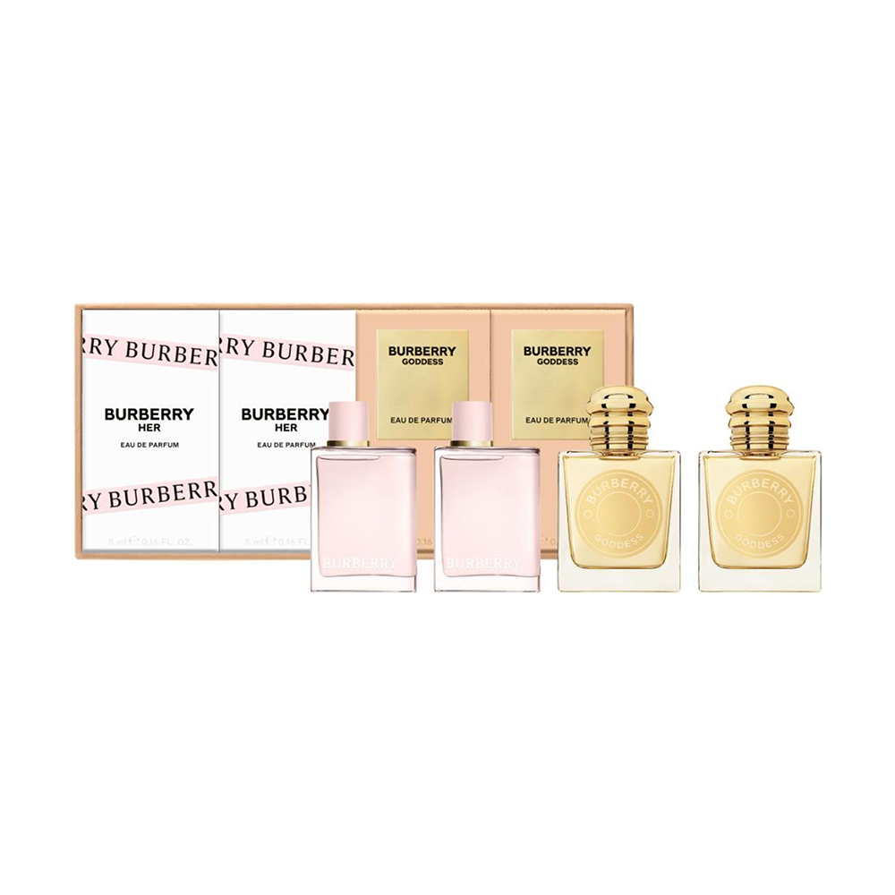 Парфумований набір жіночий Burberry Ladies Mini Set Gift Set (Goddess, 2*5 мл + Her, 2*5 мл)