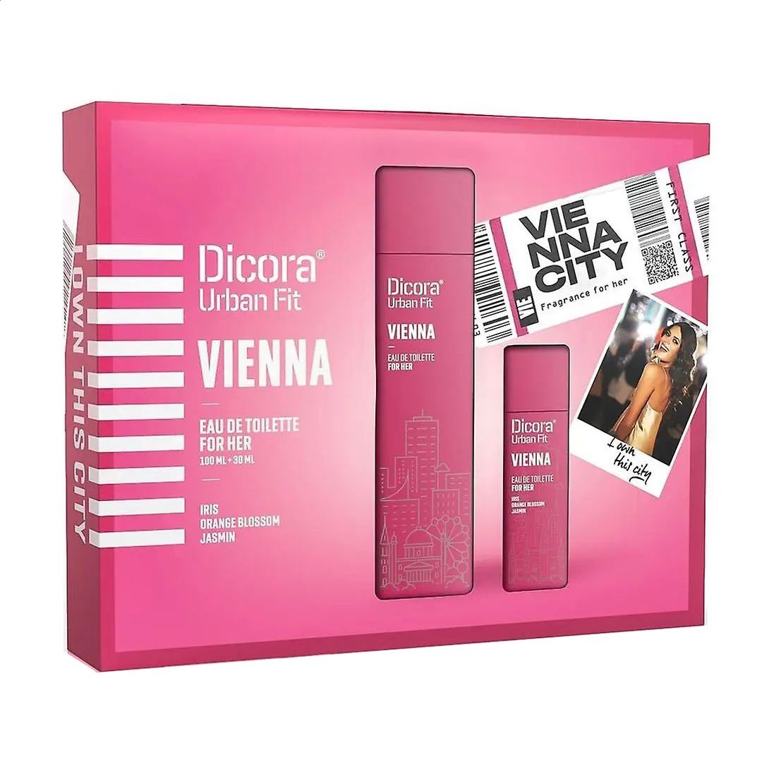 Парфумований набір жіночий Dicora Urban Fit Vienna (туалетна вода, 100 мл + туалетна вода, 30 мл)