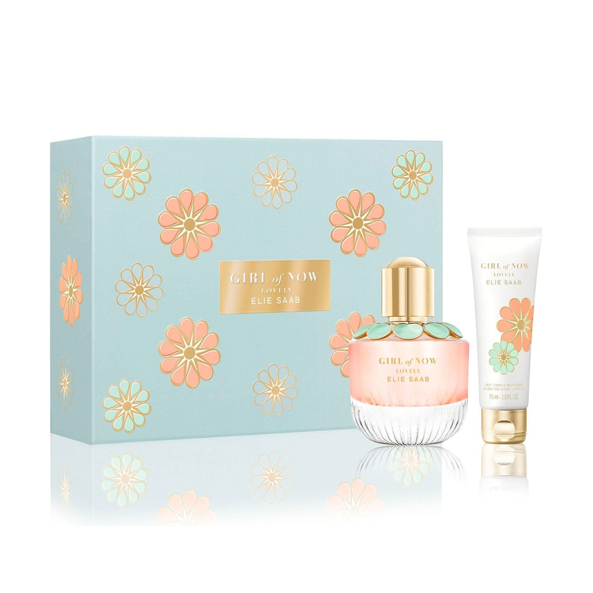 Парфумований набір жіночий Elie Saab Girl Of Now Lovely (парфумована вода, 50 мл + лосьйон для тіла, 75 мл)