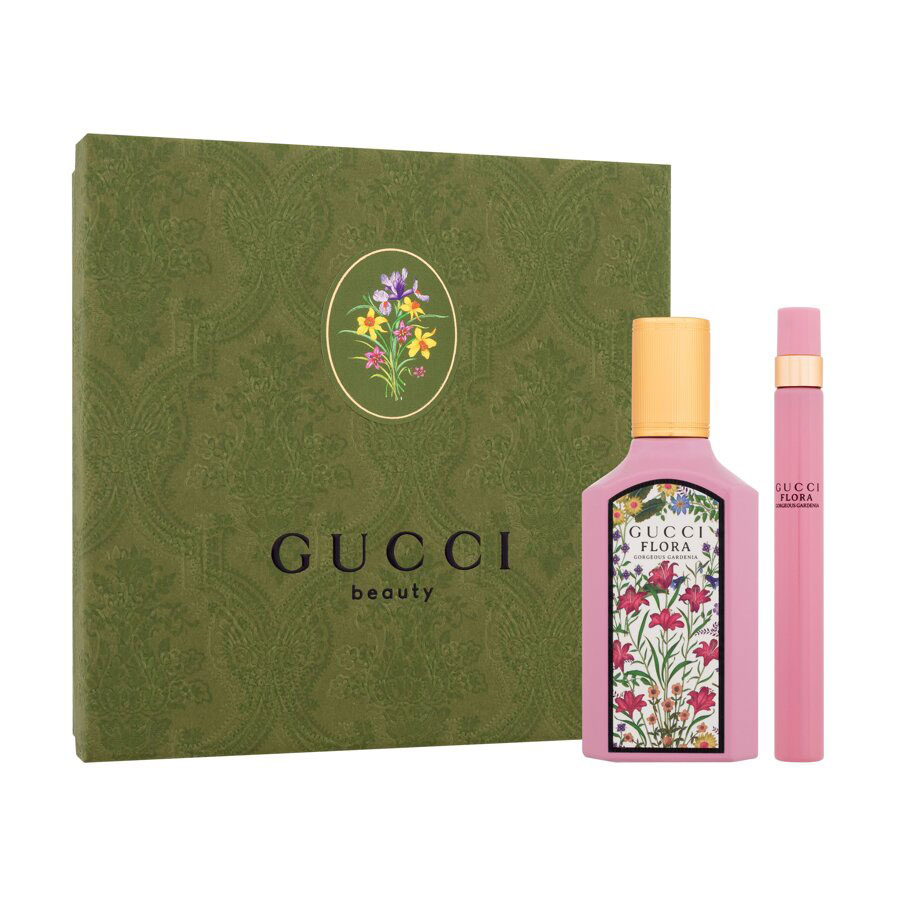 Парфумований набір жіночий Gucci Flora Gorgeous Gardenia Coffret (парфумована вода, 50 мл + парфумована вода, 10 мл)