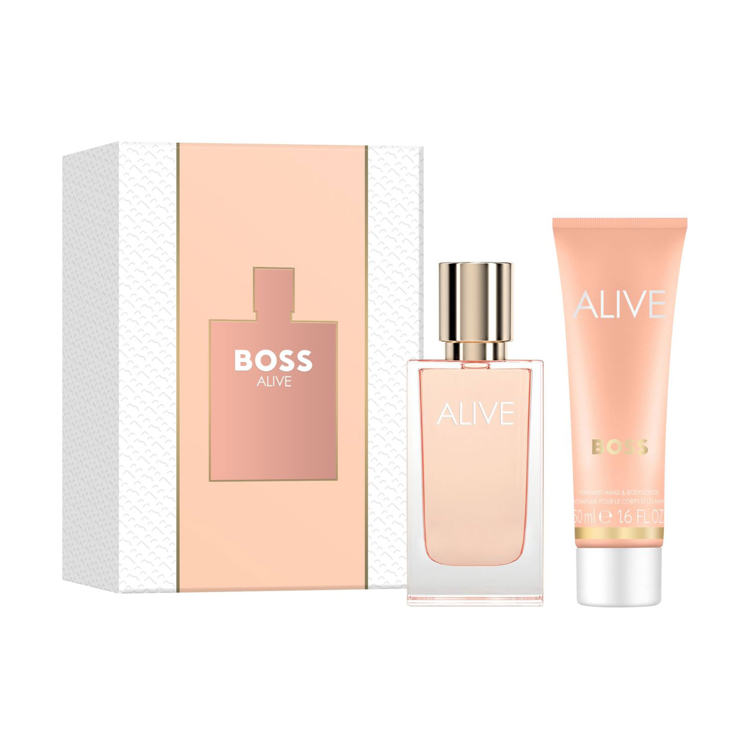 Парфумований набір жіночий Hugo Boss Alive (лосьйон для тіла, 50 мл + парфумована вода, 30 мл)