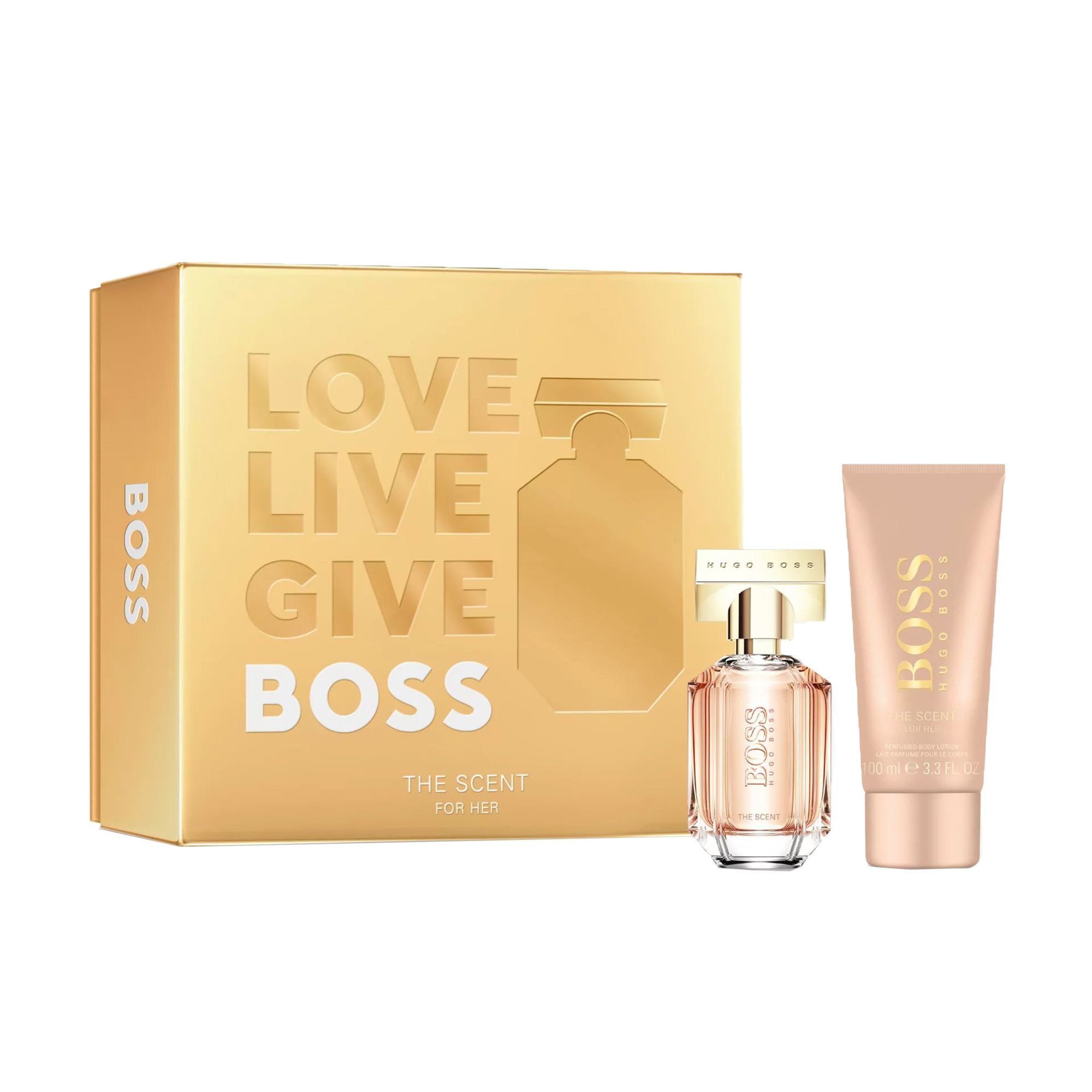 Парфумований набір жіночий Hugo Boss Boss The Scent (парфумована вода, 50 мл + лосьйон для тіла, 100 мл)