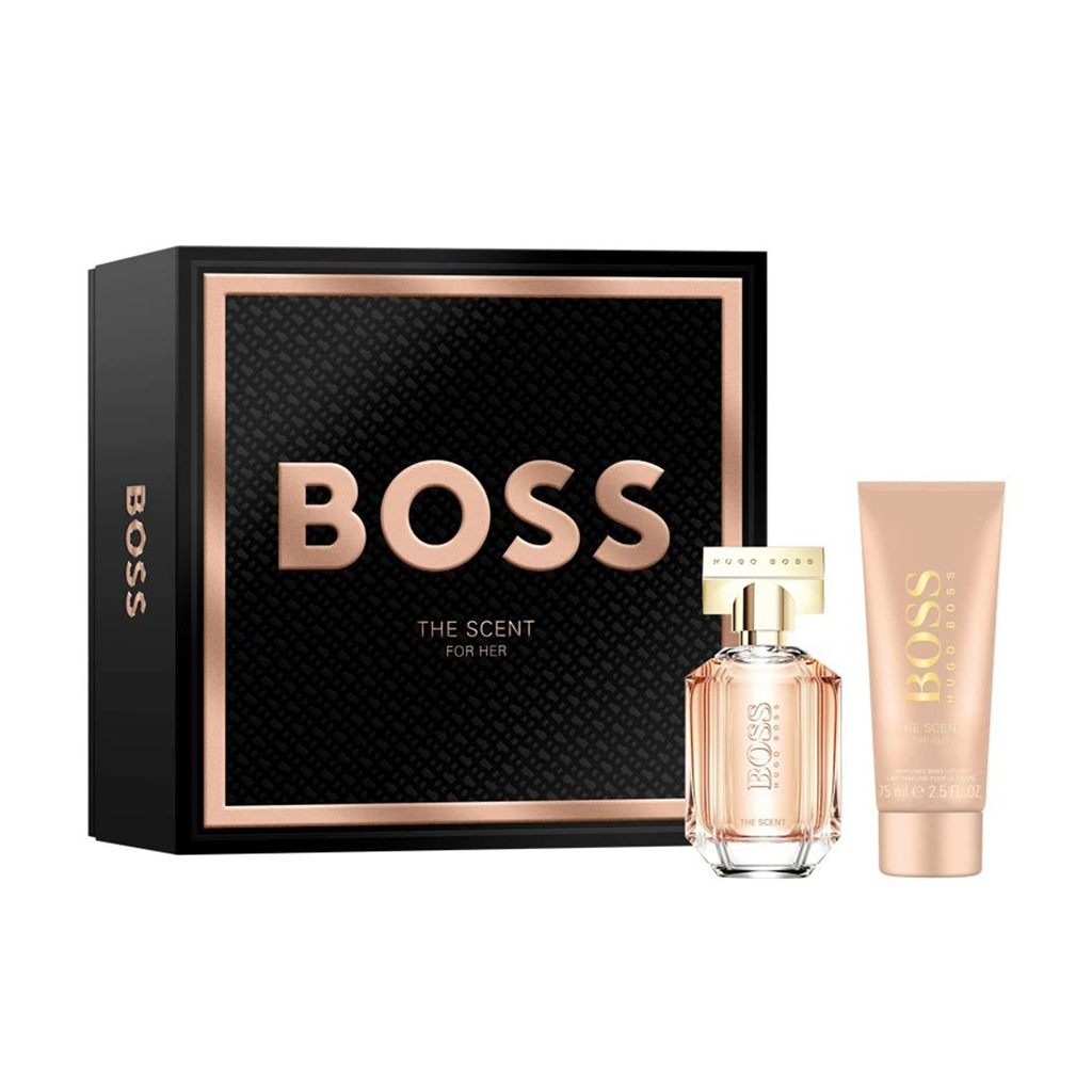 Парфумований набір жіночий Hugo Boss The Scent For Her (лосьйон для тіла, 75 мл + парфумована вода, 50 мл)