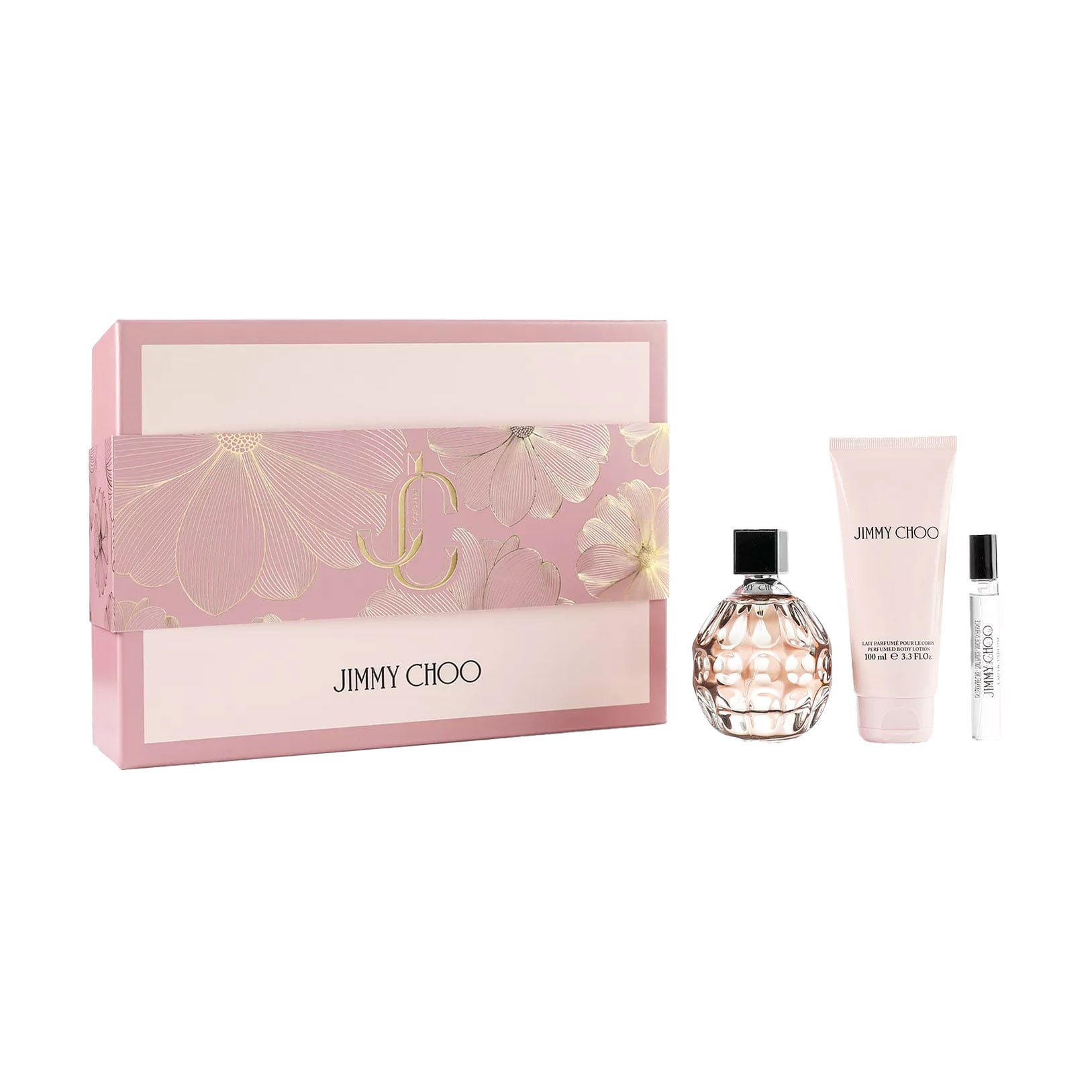 Парфумований набір жіночий Jimmy Choo Giftset (парфумована вода, 100 мл + парфумована вода, 7.5 мл + лосьйон для тіла, 100 мл)
