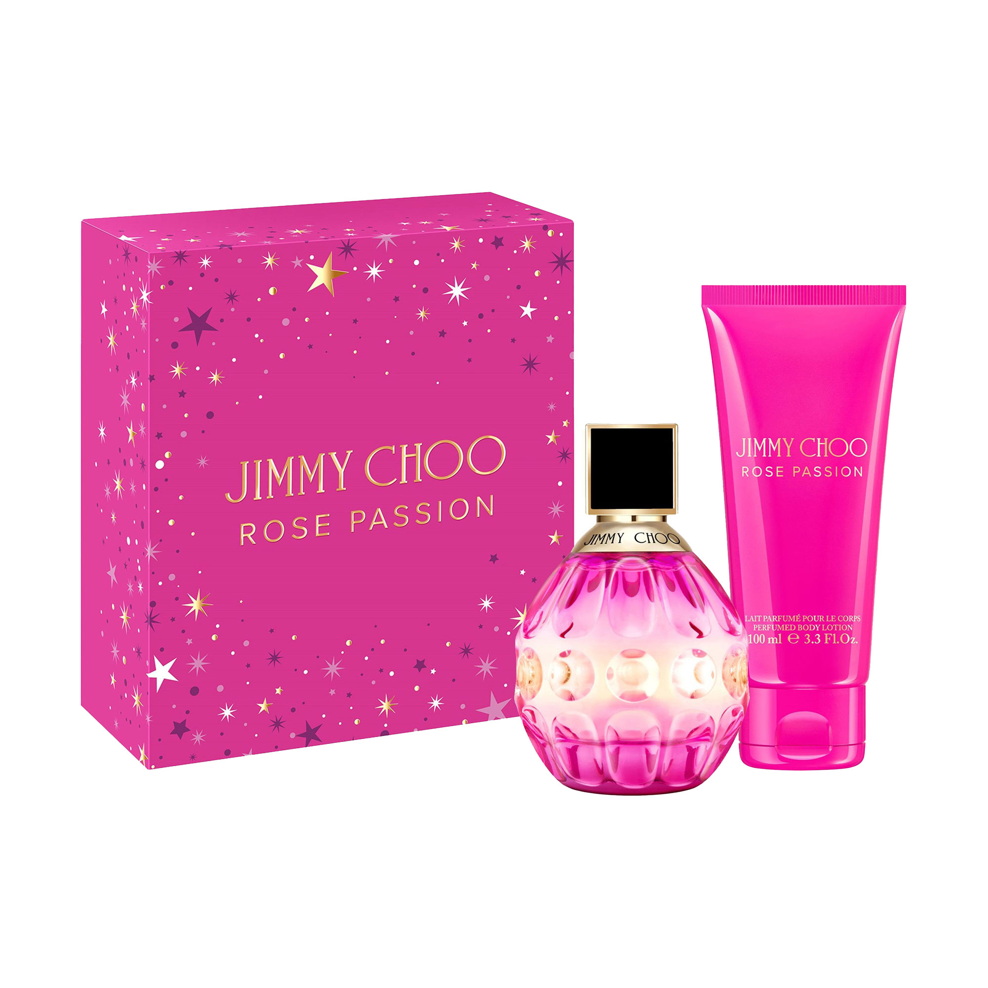Парфумований набір жіночий Jimmy Choo Rose Passion (парфумована вода, 60 мл + лосьйон, 100 мл)