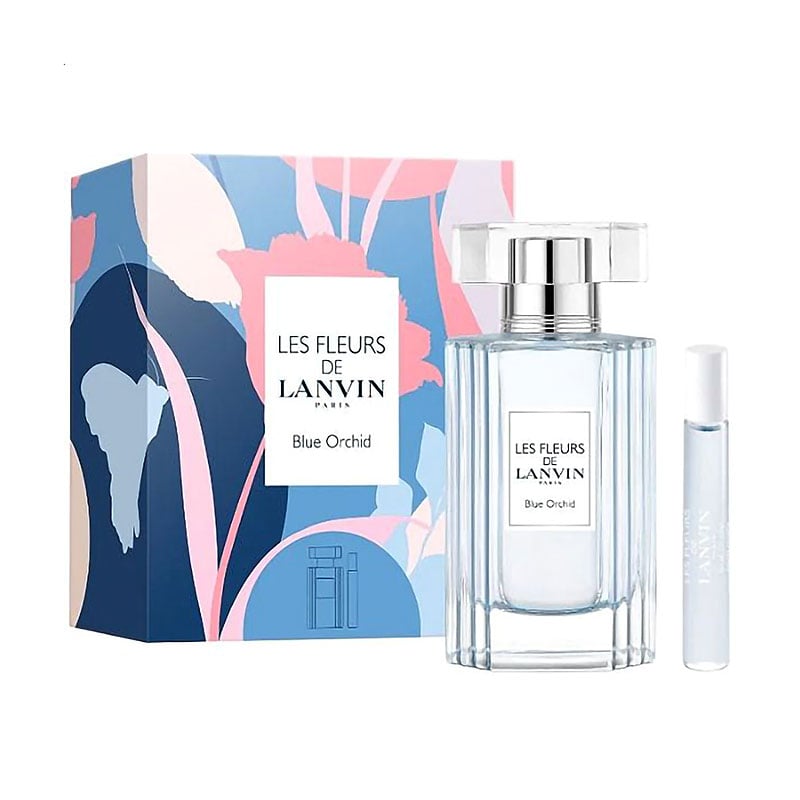 Парфумований набір жіночий Lanvin Les Fleurs De Blue Orchid Set (туалетна вода, 50 мл + туалетна вода, 7.5 мл)