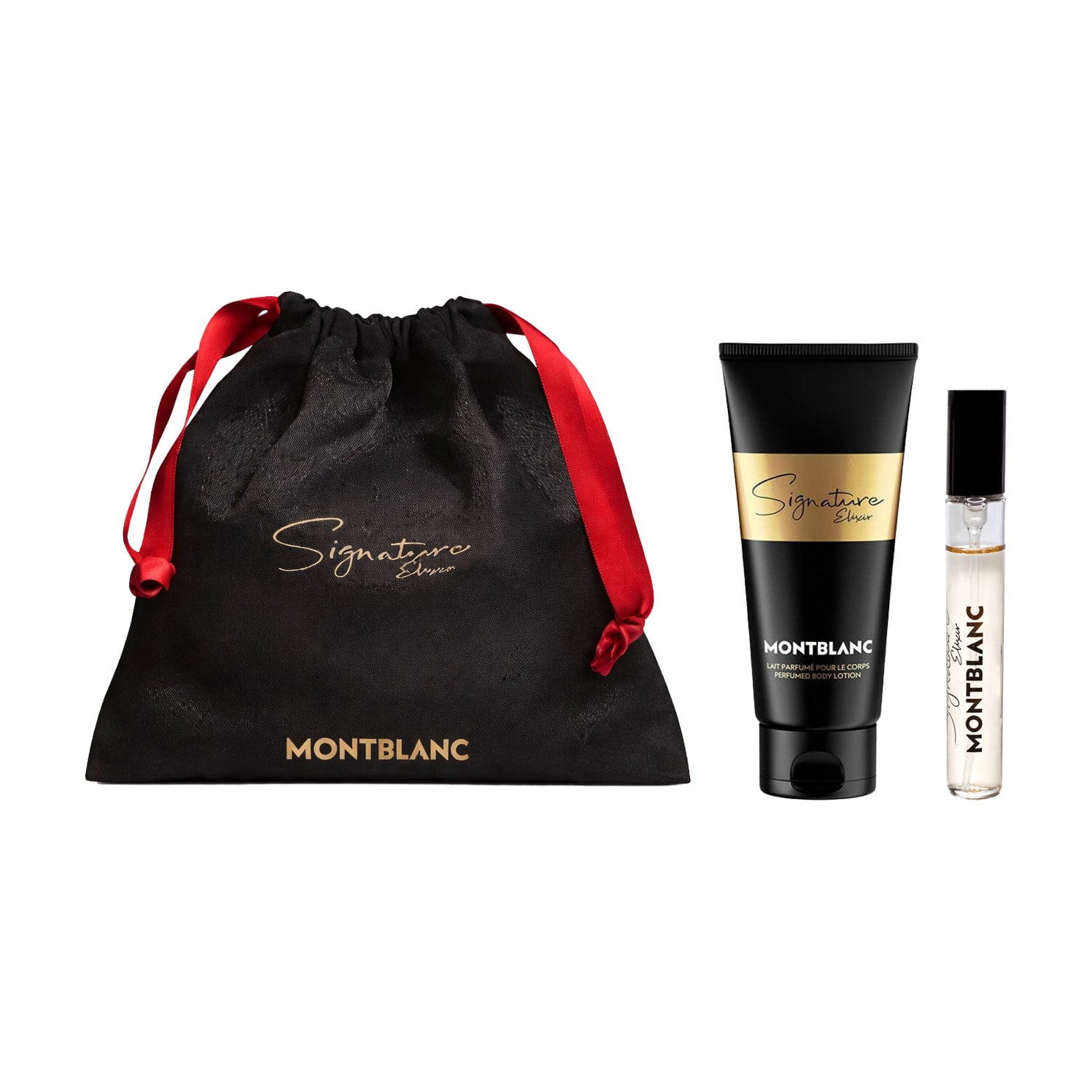 Парфумований набір жіночий Montblanc Signature Elixir (парфумована вода, 7.5 мл + лосьйон для тіла, 50 мл)