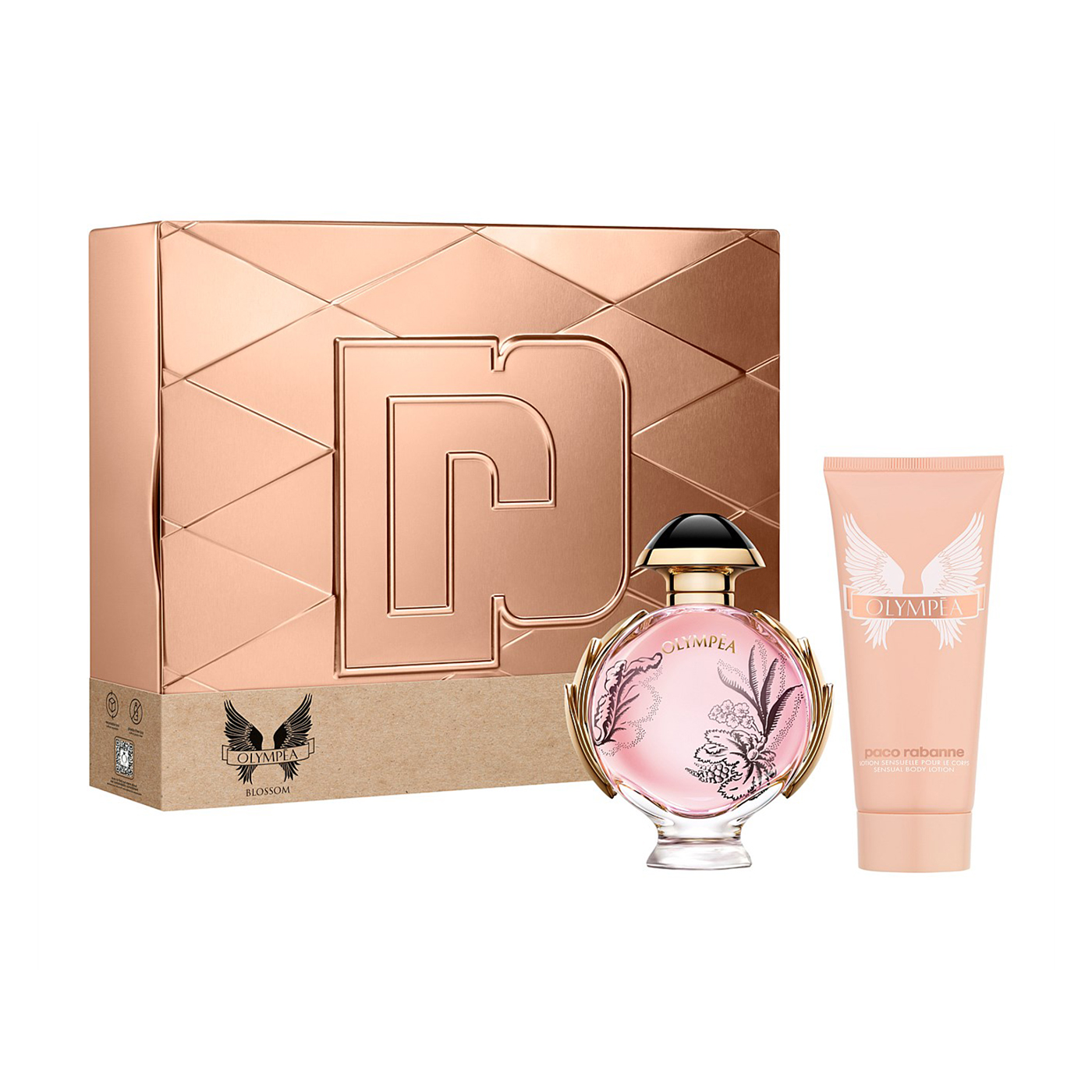 Парфумований набір жіночий Rabanne Olympea Blossom (парфумована вода, 80 мл + лосьйон для тіла, 100 мл)