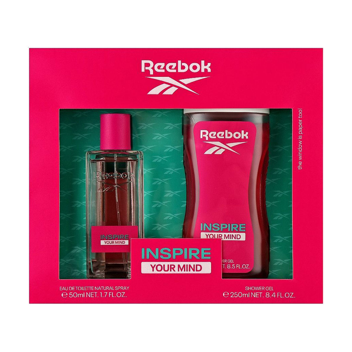 Парфумований набір жіночий Reebok Inspire Your Mind For Her (туалетна вода, 50 мл + гель для душу, 250 мл)