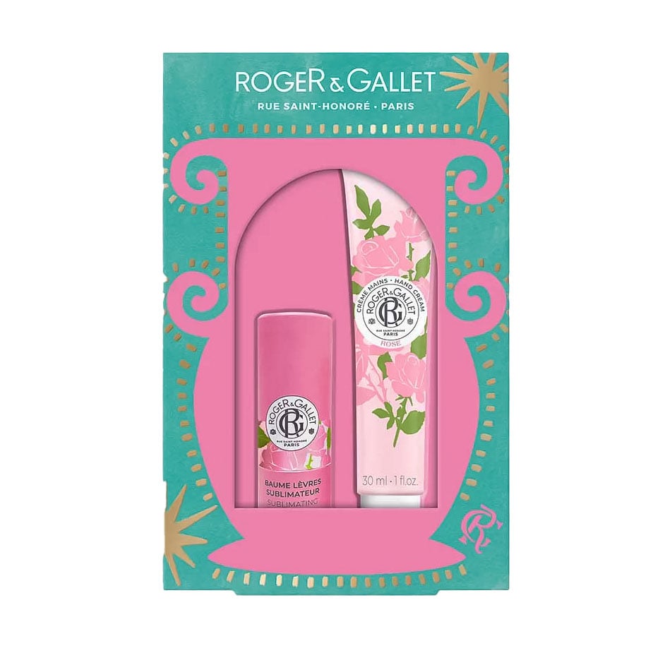 Парфумований набір жіночий Roger &amp; Gallet Rose Set (крем для рук, 30 мл + бальзам для губ, 3.5 г)