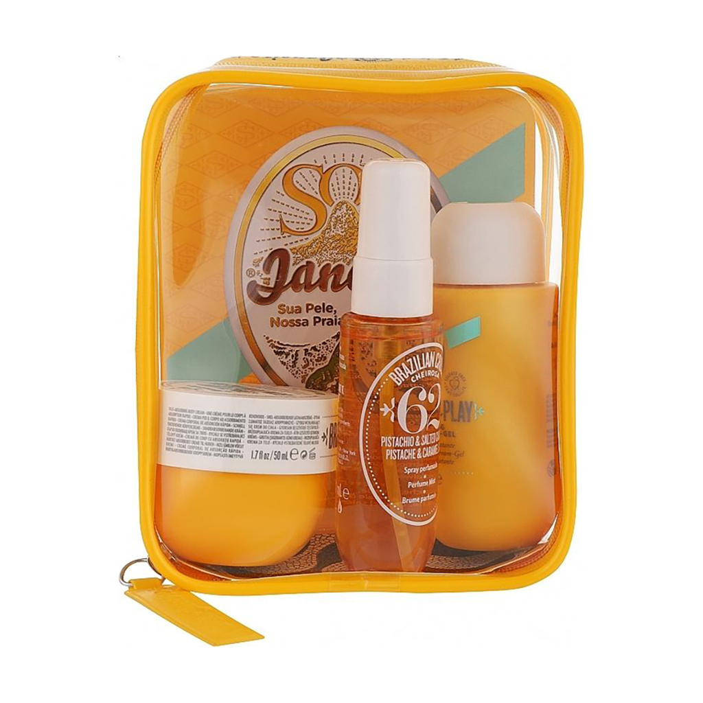 Парфумований набір жіночий Sol De Janeiro 62 Gift Set (спрей для тіла, 30 мл + крем для тіла, 50 мл + гель для душу, 90 мл)