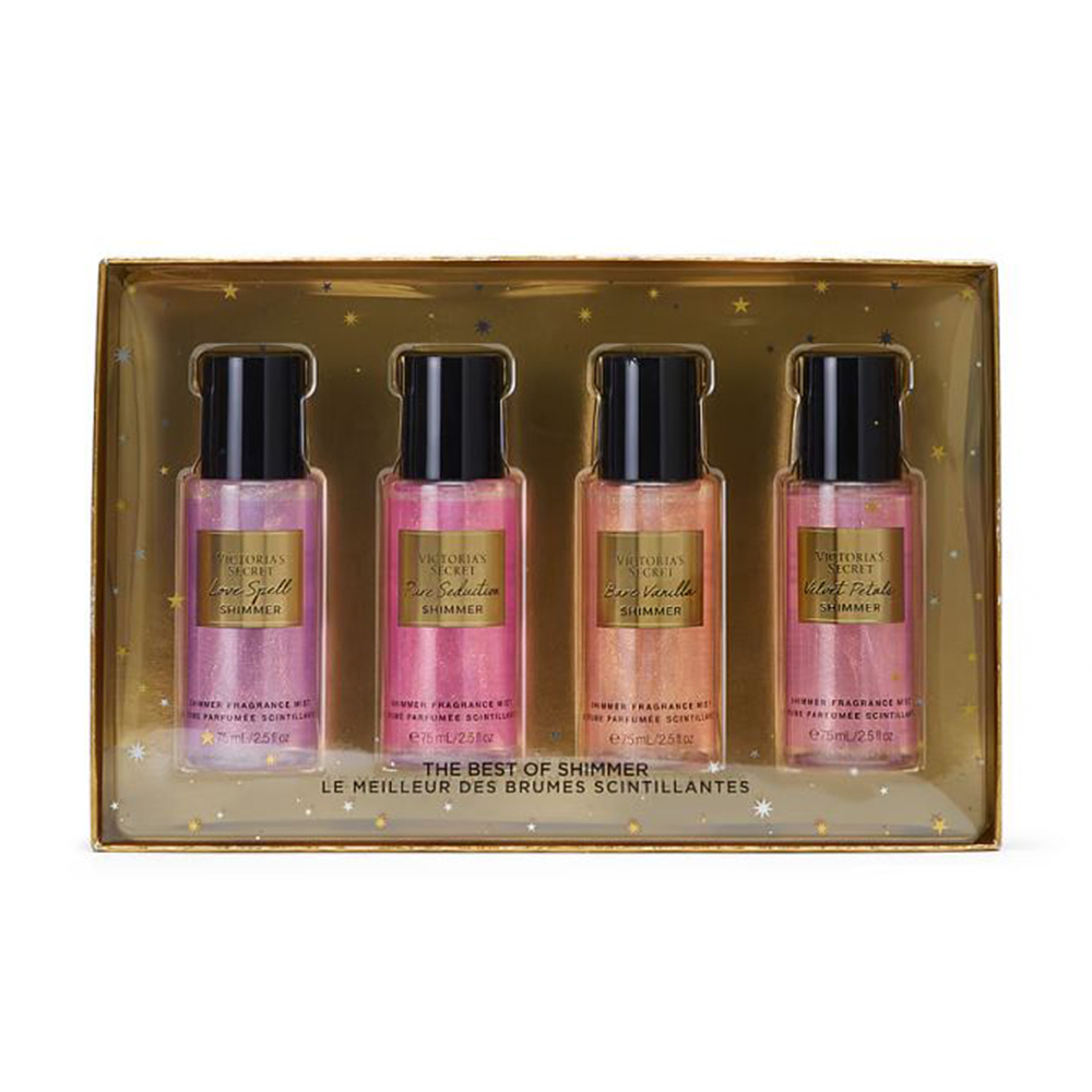 Парфумований набір жіночий Victoria's Secret Best-Sellers Shimmer Set (міст для тіла, 4*75 мл)
