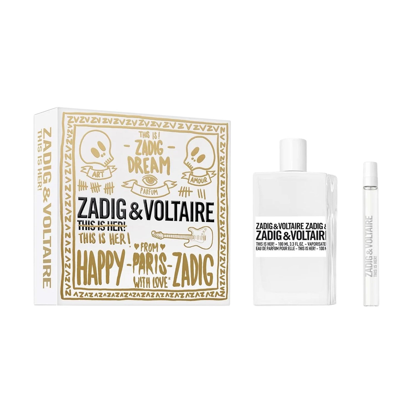 Парфумований набір жіночий Zadig &amp; Voltaire This Is Her! (парфумована вода, 100 мл + парфумована вода, 10 мл)