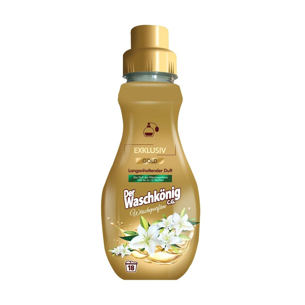 Парфумований ополіскувач-кондиціонер для білизни Waschkonig Gold, 18 циклів прання, 360 мл