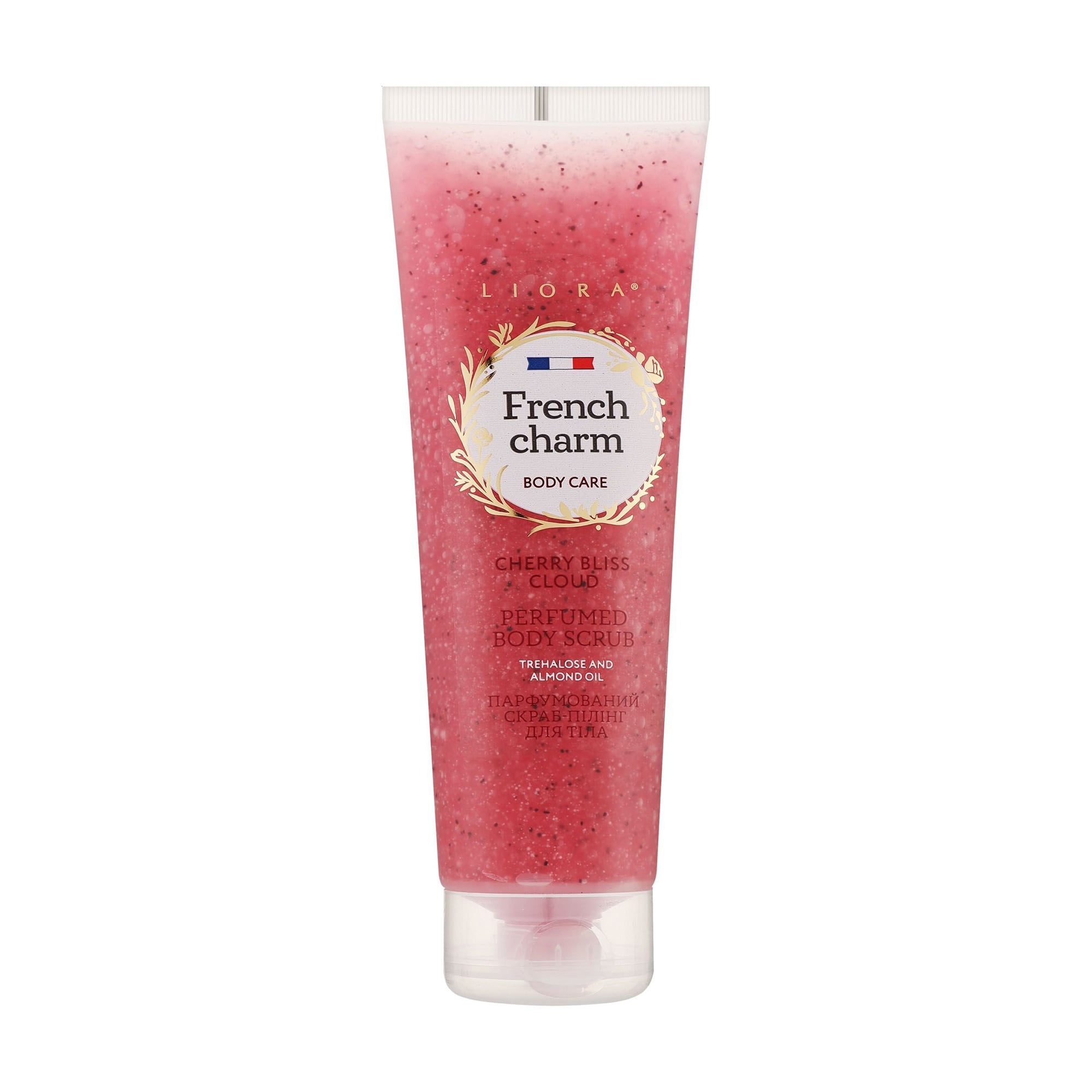 Парфумований скраб-пілінг для тіла Liora French Charm Cherry Bliss Cloud, 260 мл