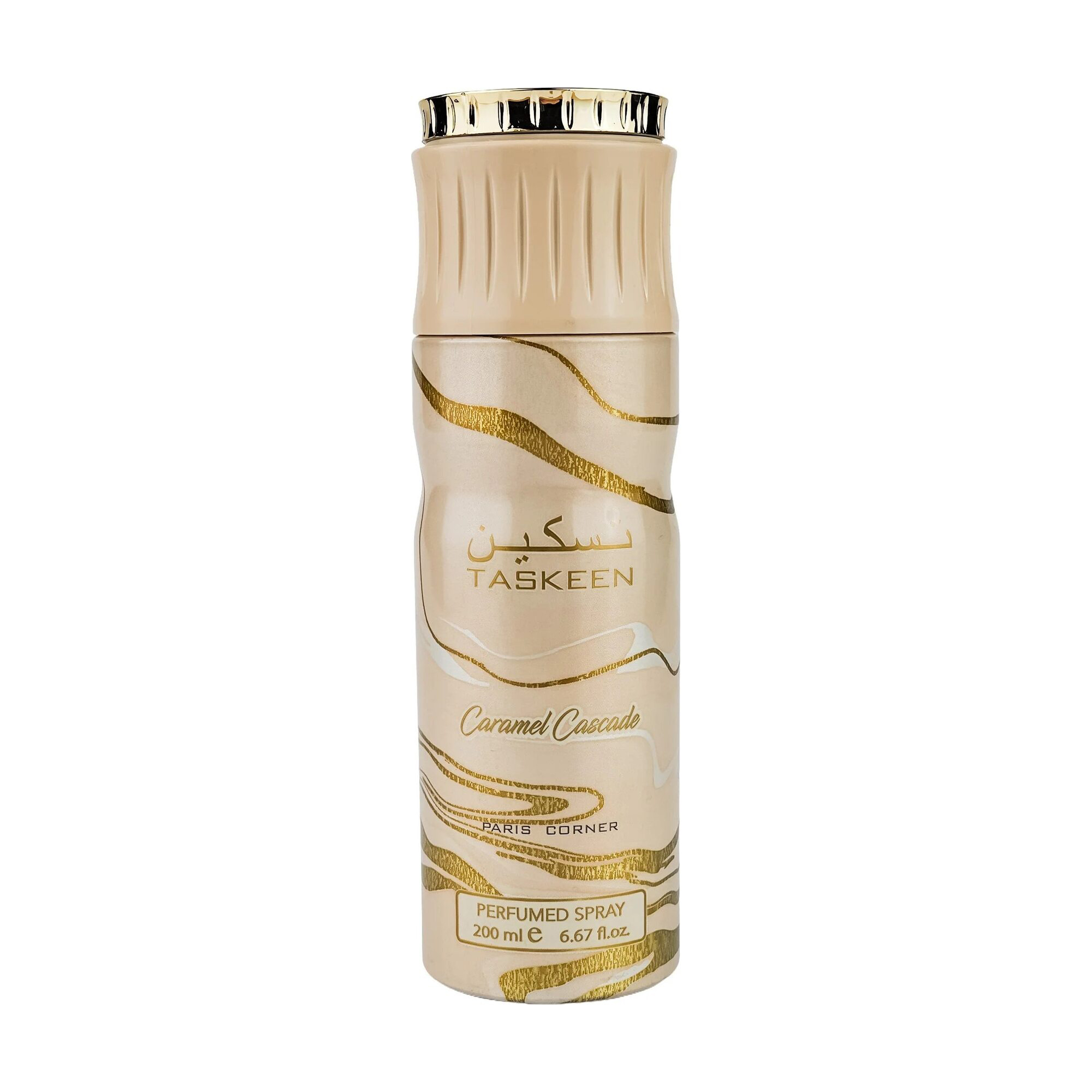 Парфумований спрей для тіла Paris Corner Taskeen Caramel Cascade жіночий, 200 мл