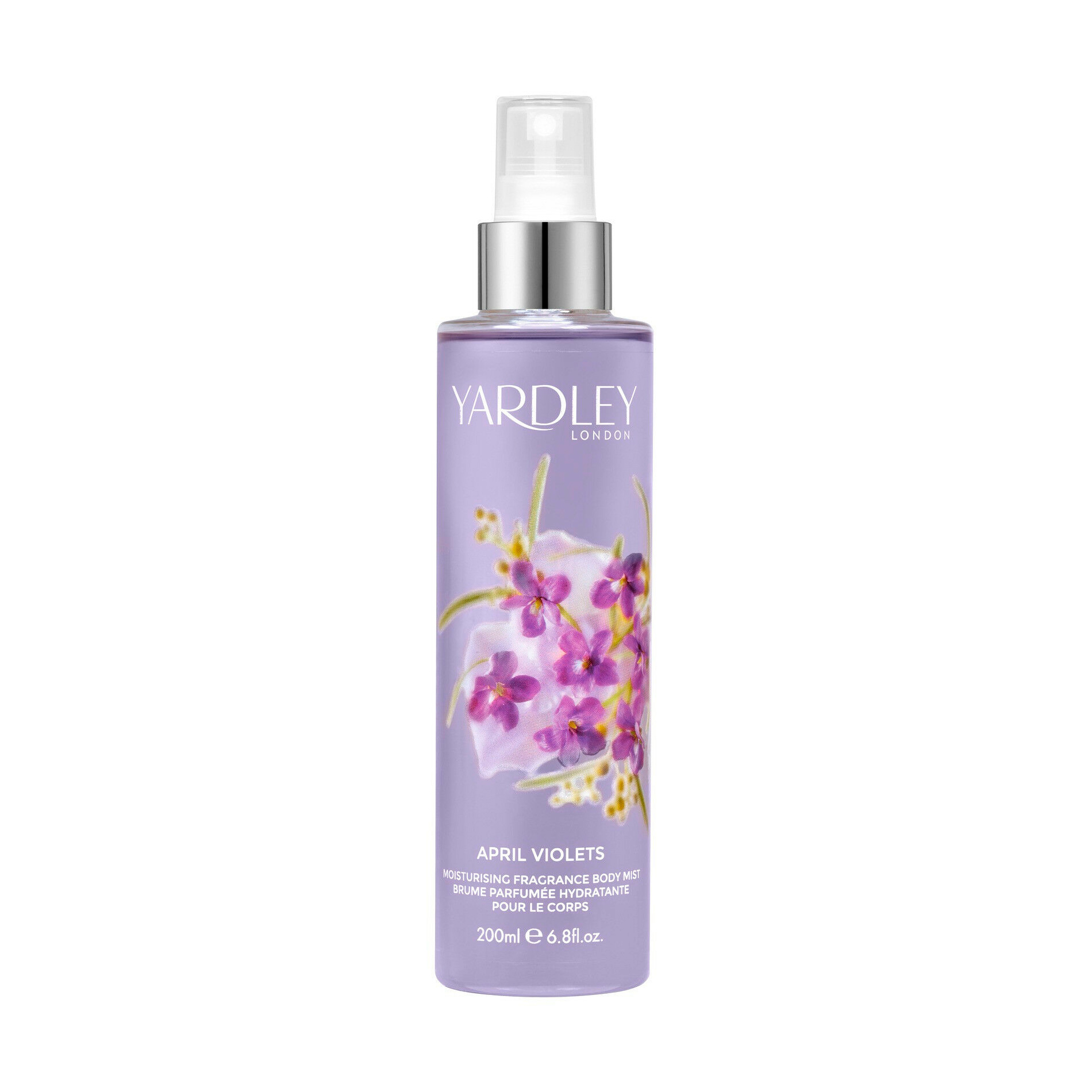Парфумований спрей для тіла Yardley April Violets Moisturising Fragrance Body Mist жіночий, 200 мл