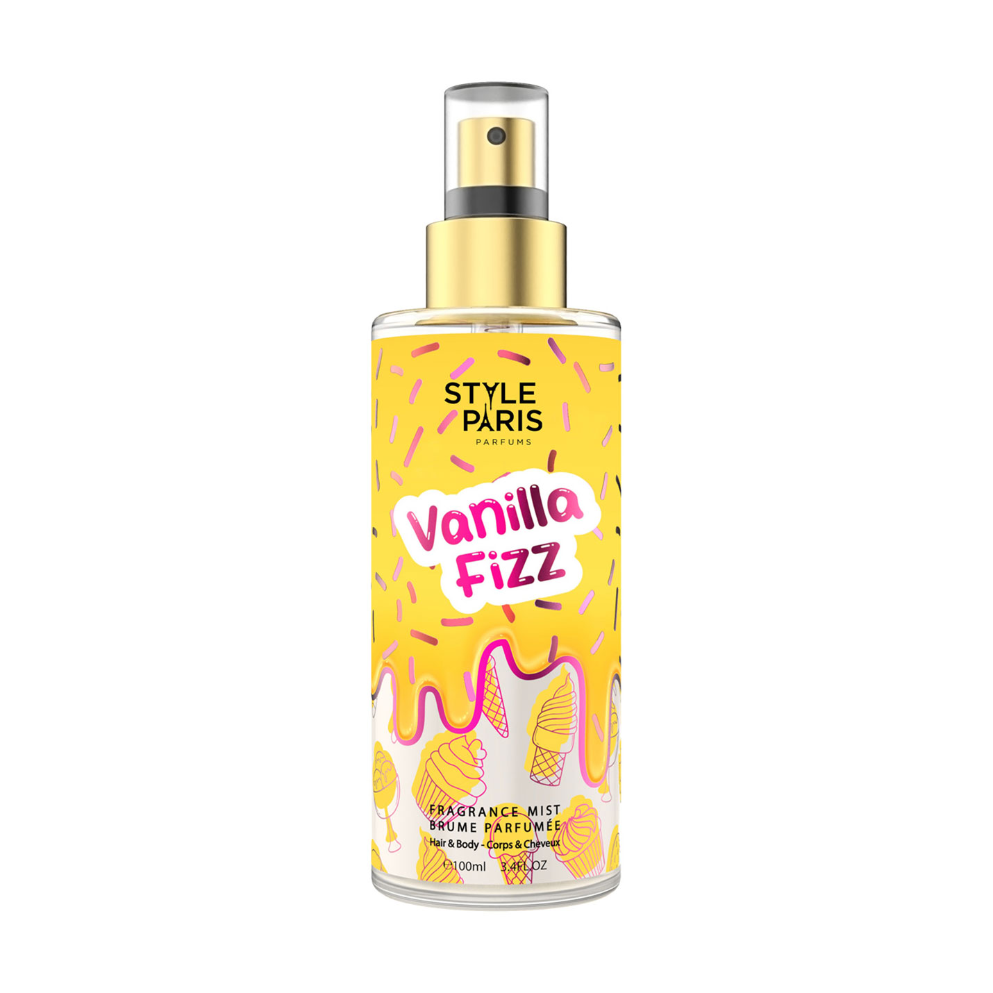 Парфумований спрей для тіла жіночий Style Paris Vanilla Fizz, 100 мл