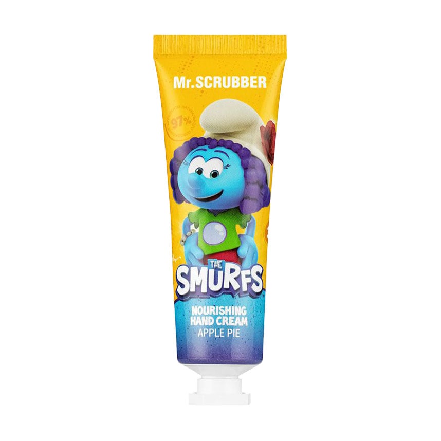 Парфумований живильний крем для рук Mr.Scrubber The Smurfs Nourishing Hand Cream з ароматом яблучного пирога, 30 г