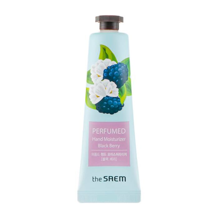 Парфумований зволожувальний крем для рук The Saem Perfumed Black Berry Hand Moisturizer Ожина, 30 мл