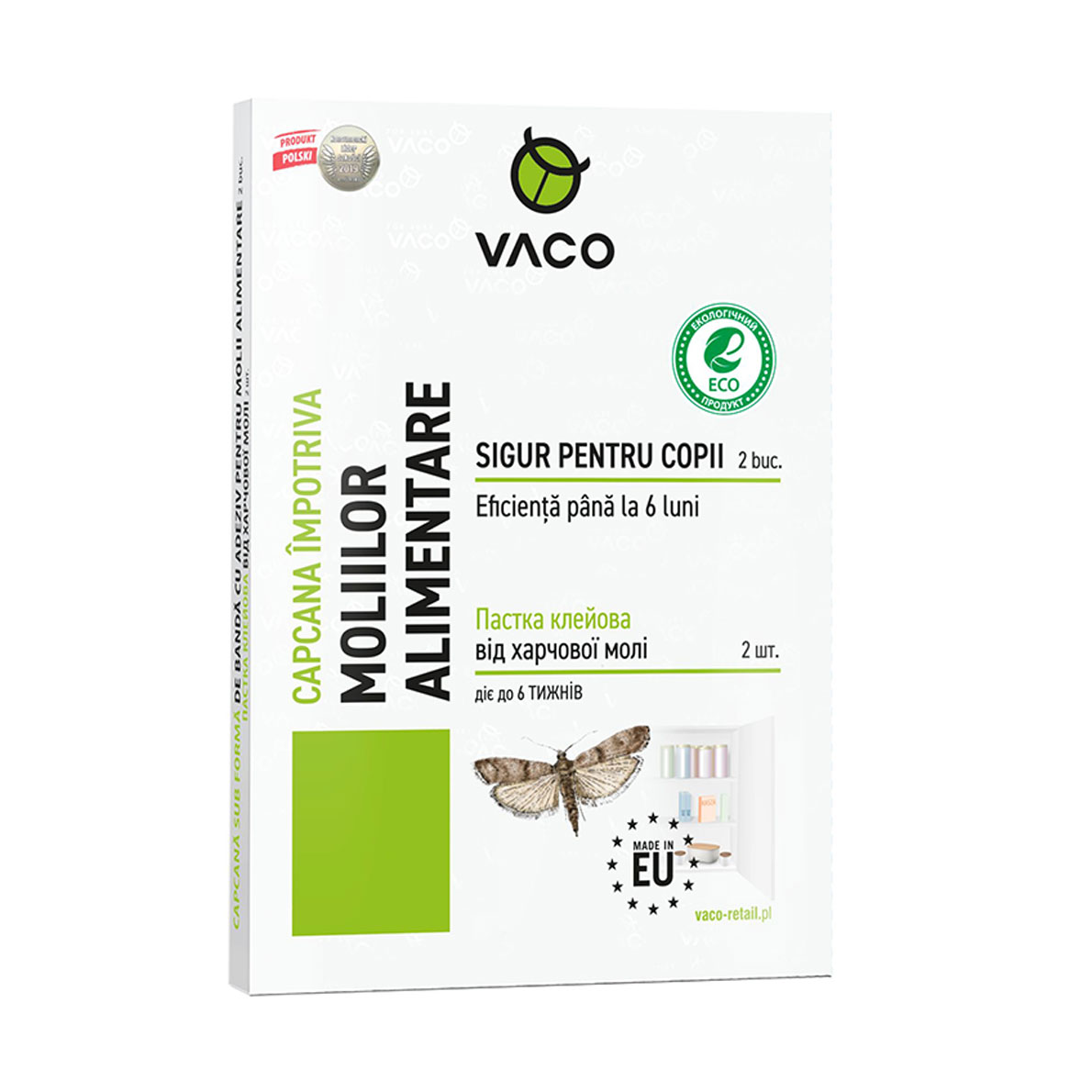 Пастка клейова Vaco Eco від харчової молі, 2 шт