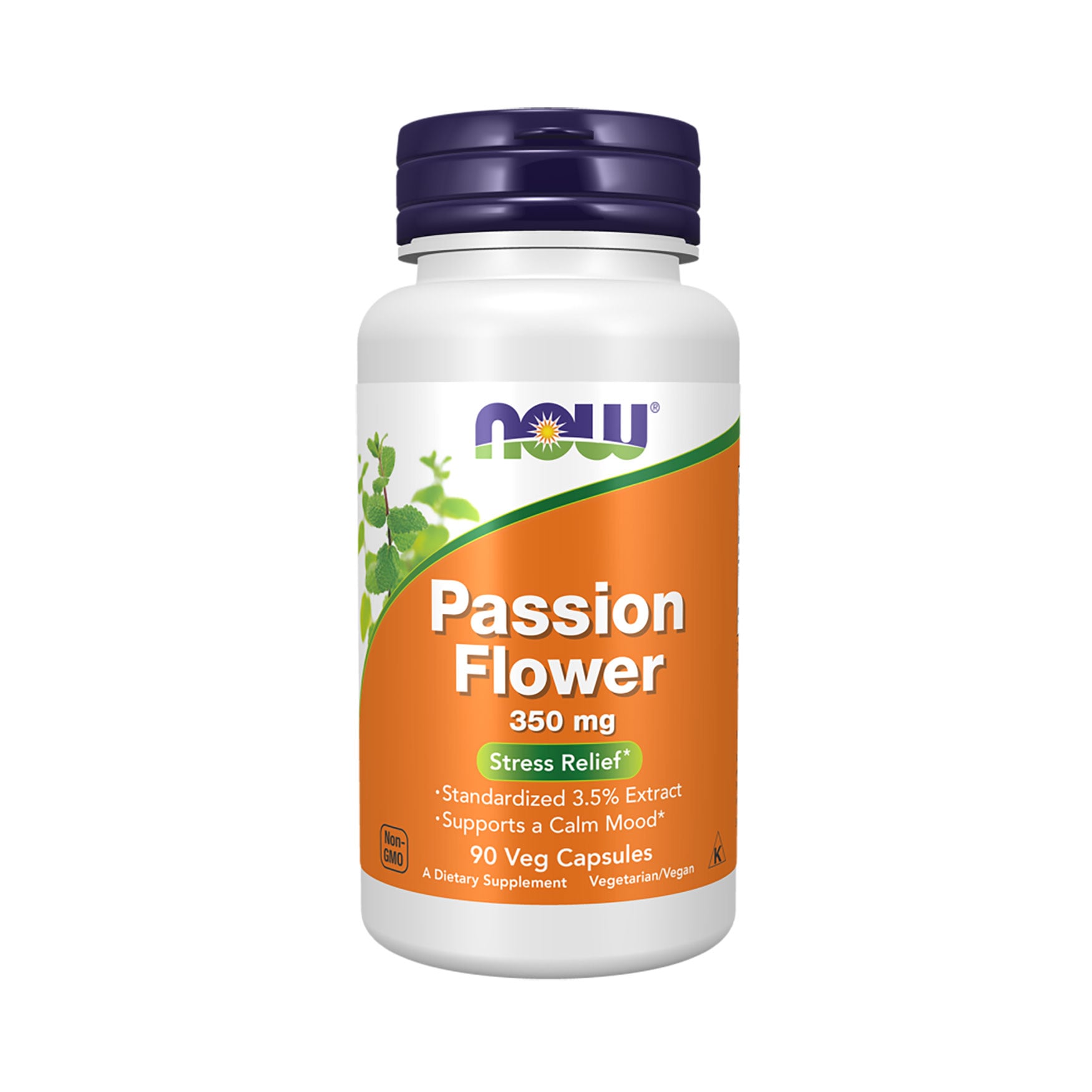 Пасифлора NOW Foods Passion Flower 350 мг, 90 капсул