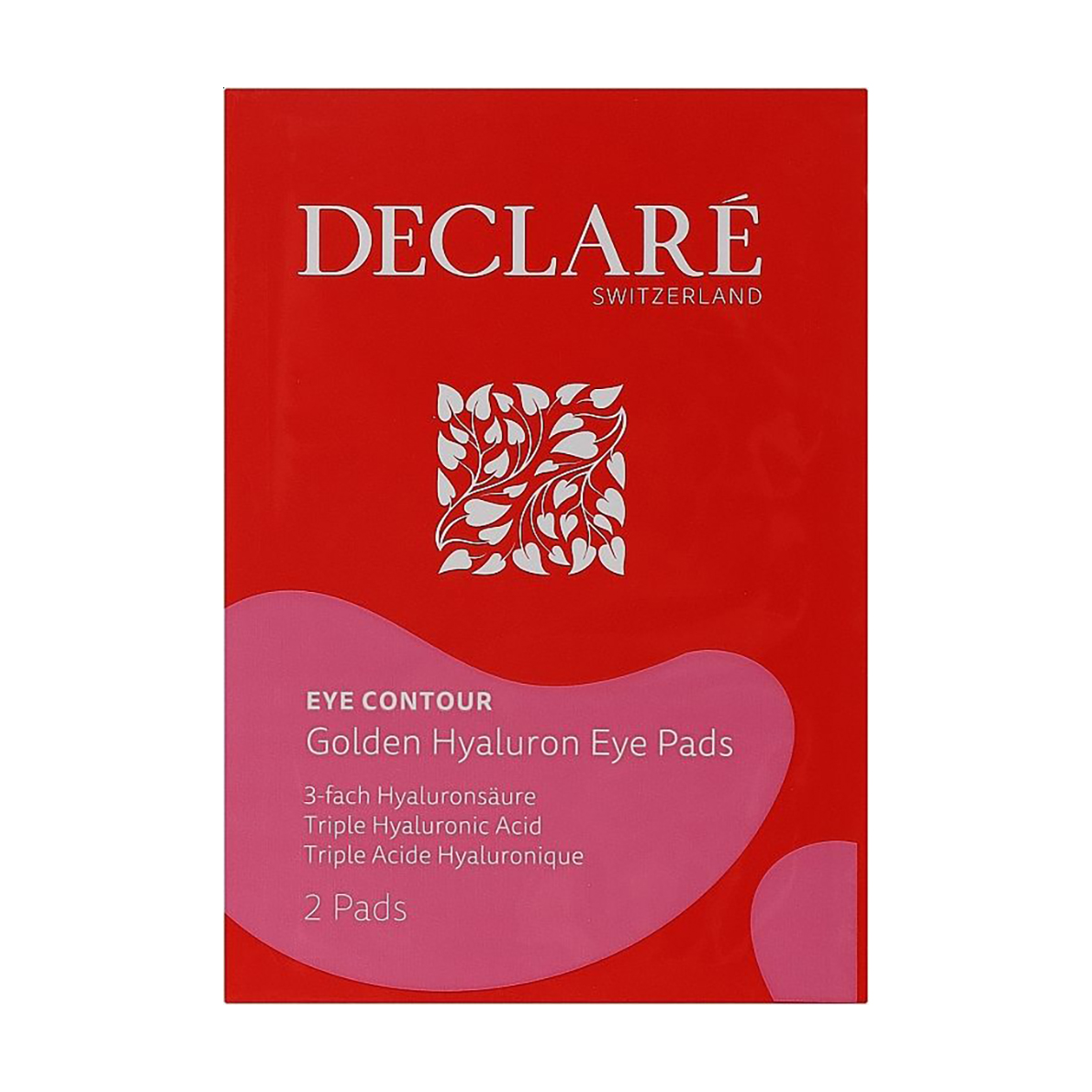 Патчі для шкіри навколо очей Declare Eye Contour Golden Hyaluron Eye Pads Золотий гіалурон, 2 шт