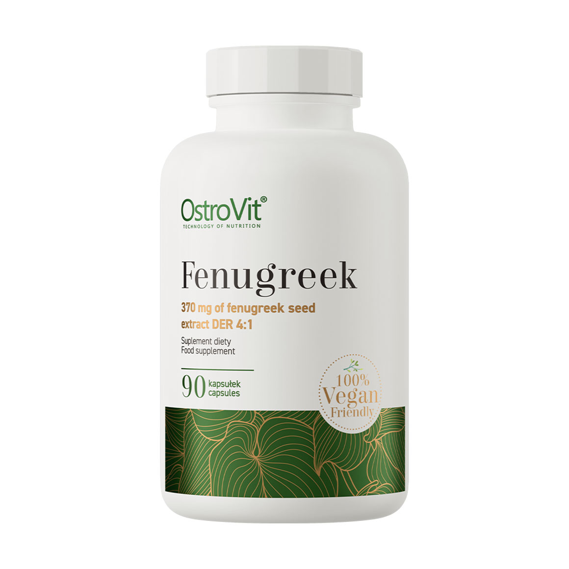 Пажитник OstroVit Fenugreek 370 мг, 90 капсул