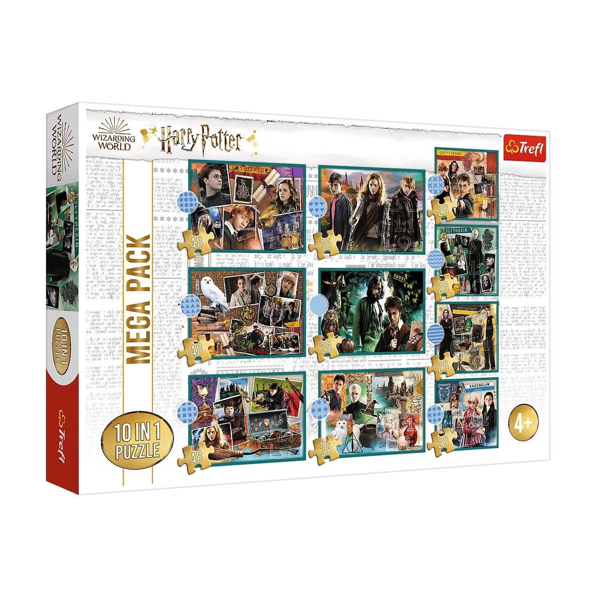 Пазли 10в1 Trefl Wizarding World In the World of Harry Potter, 22.3*15.6 см та 16.7*15.6 см, від 4 років, 329 елементів (90392)