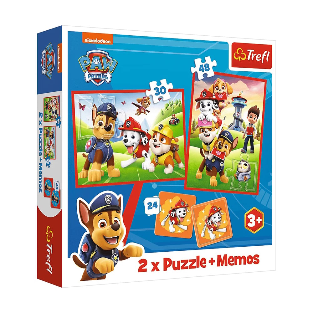 Пазли 2в1 Trefl Paw Patrol Патрульна команда в дії, від 3 років, 102 елементи (93337)