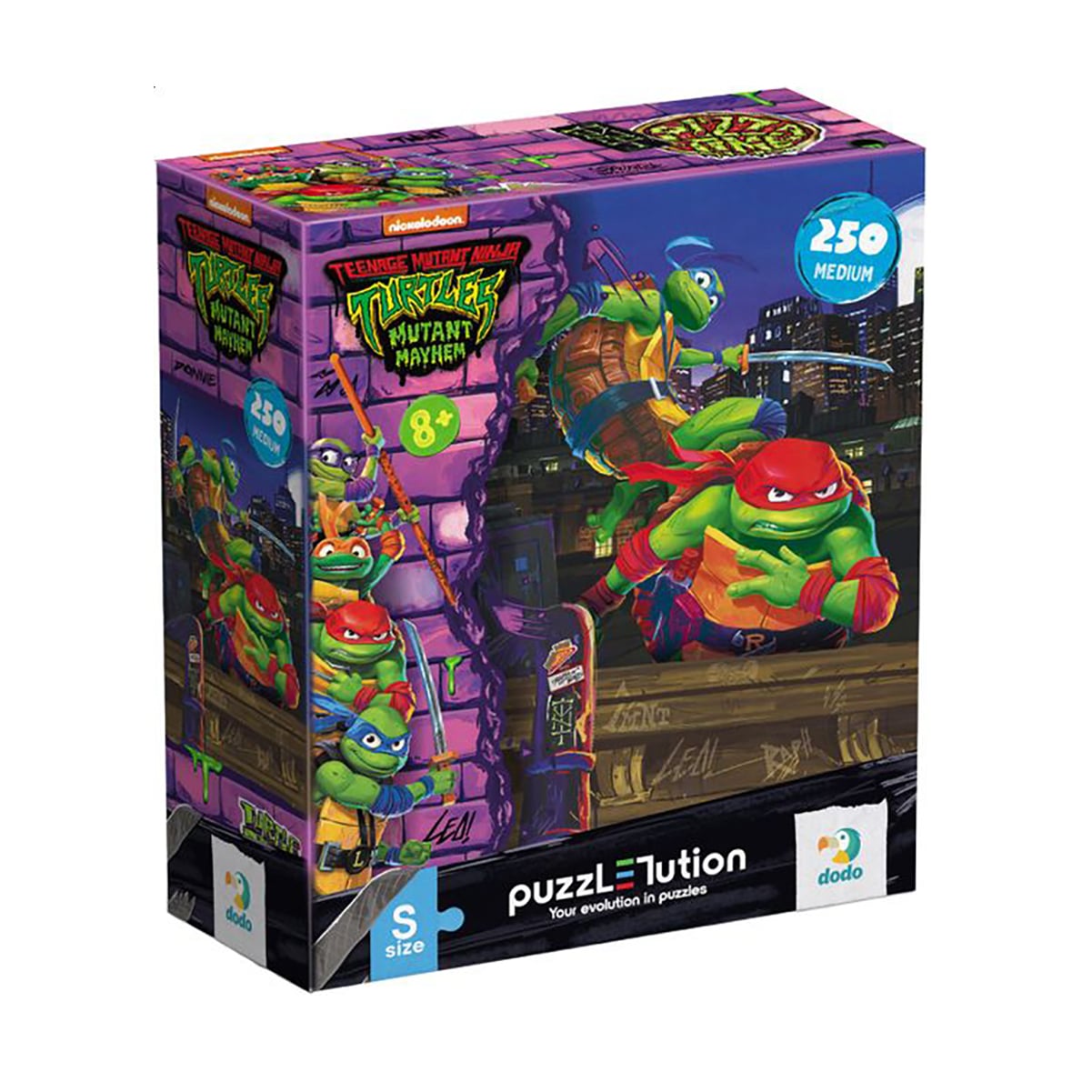 Пазли DoDo TMNT Леонардо та Рафаель, 32*23 см, від 8 років, 250 елементів (200528)